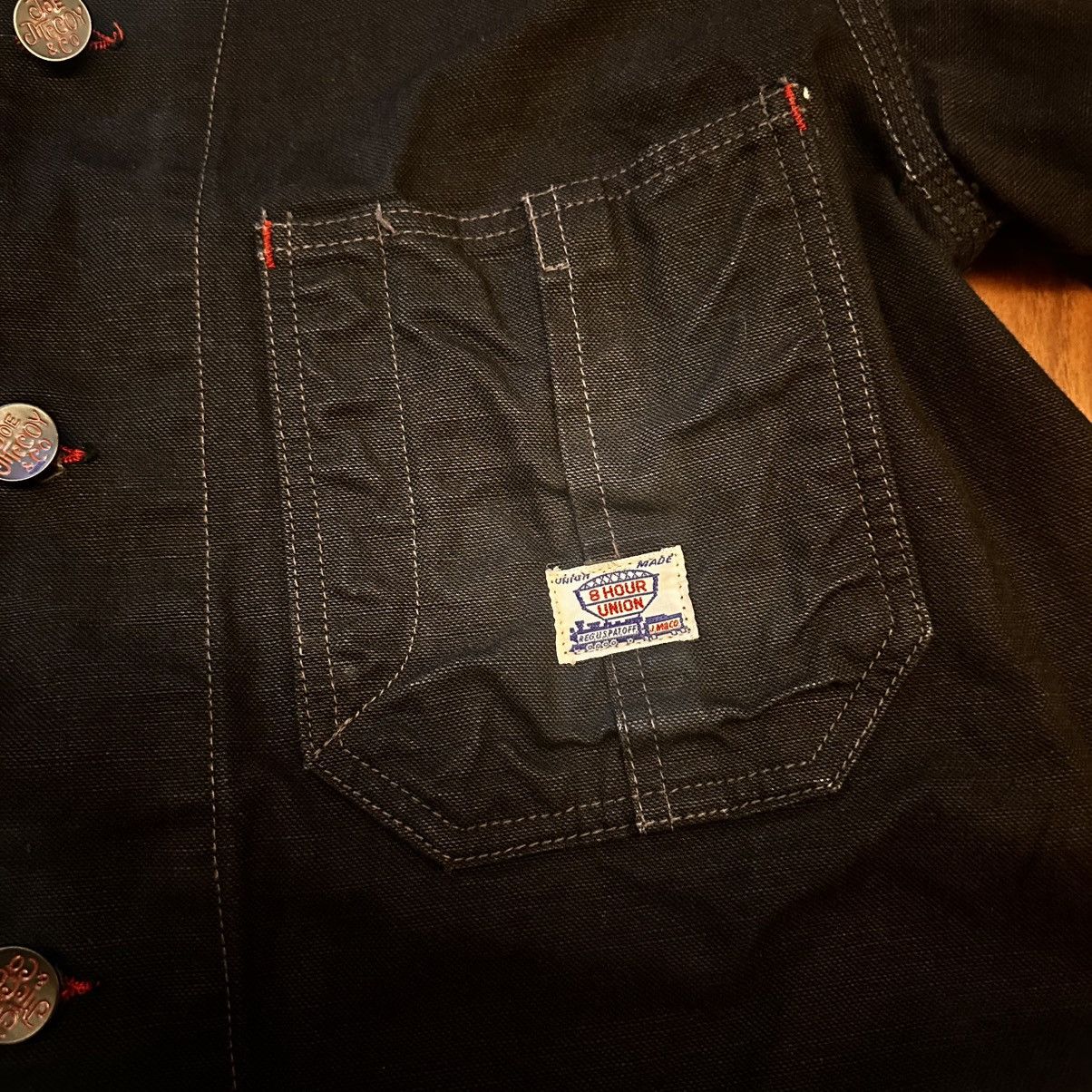 Japanese Brand × The Real McCoy's JOE McCOY 8HOUR UNION BLACK DENIM COVERALL Size 40 Japan Size US L / EU 52-54 / 3 - 5 Thumbnail
