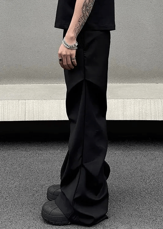 Japanese Brand × Vintage Outdoor retro cleanfit ruched pleated flared pants Size US 32 / EU 48 - 2 Thumbnail