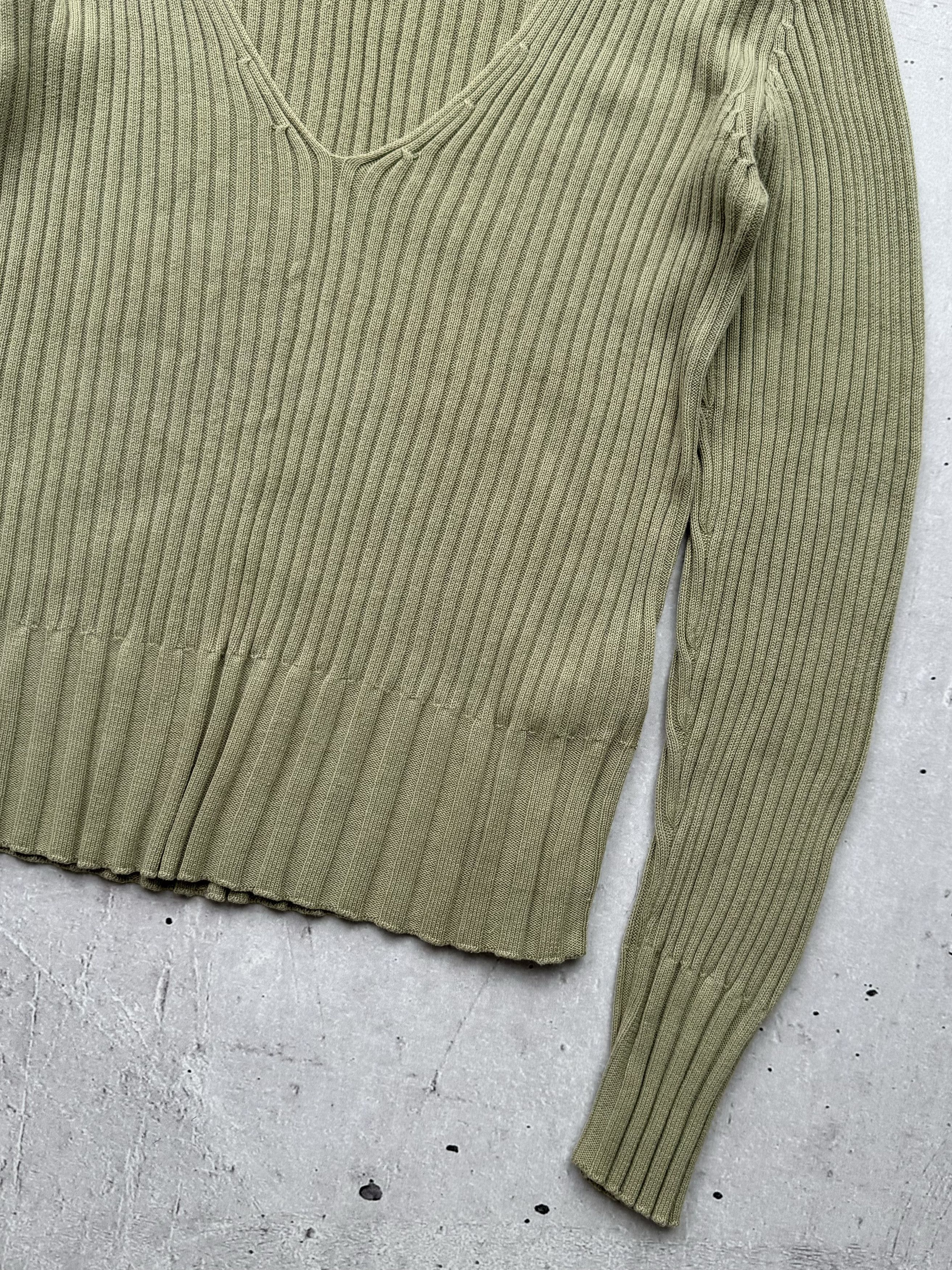 Japanese Brand Vintage Cotton V-Neck Sweater Size S / US 4 / IT 40 - 3 Thumbnail
