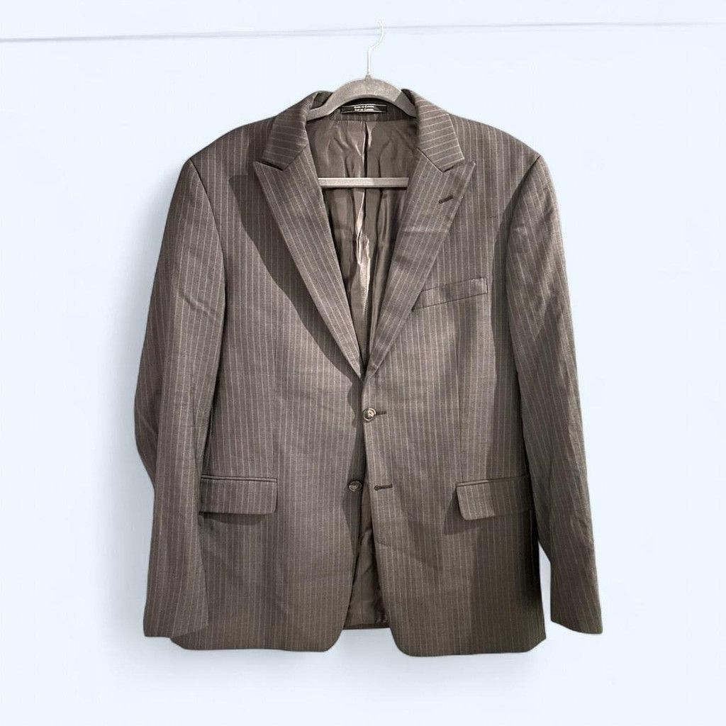 Theory Theory gray pinstripe blazer jacket Size 42R - 1 Thumbnail