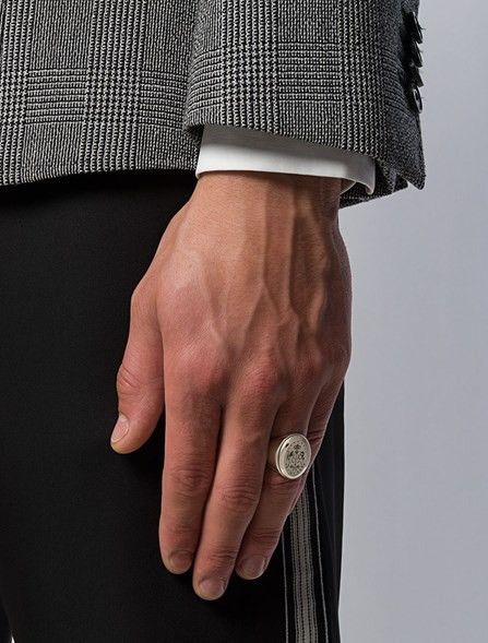 Alexander McQueen Alexander McQueen Coat of Arms Ring Size ONE SIZE - 2 Thumbnail