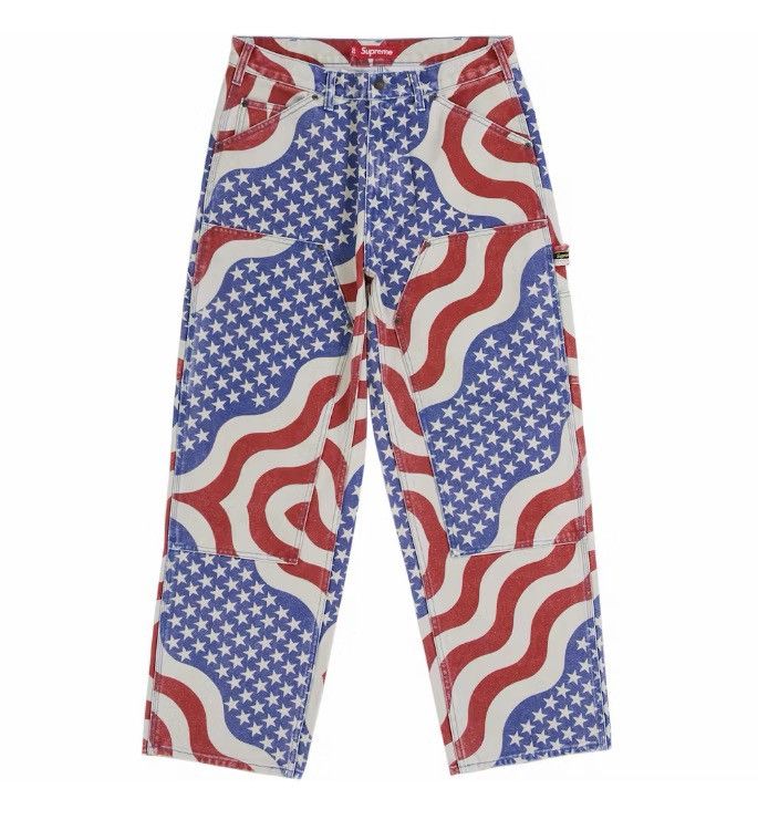 Supreme Supreme Flag Double Knee Painter Pants Size US 30 / EU 46 - 1 Thumbnail