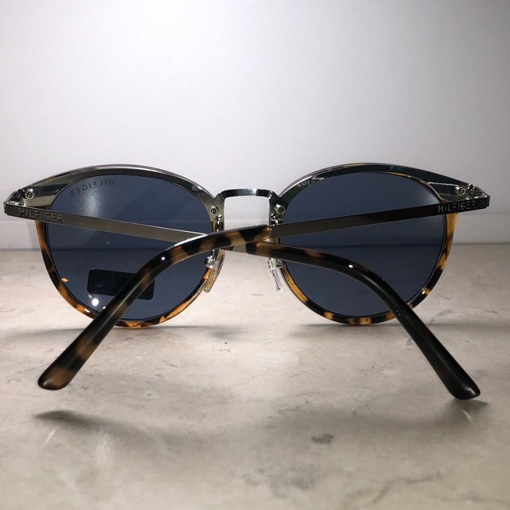 Tommy Hilfiger Tommy Hilfiger Rounded Tortoiseshell & Silver Sunglasses Size ONE SIZE - 3 Thumbnail