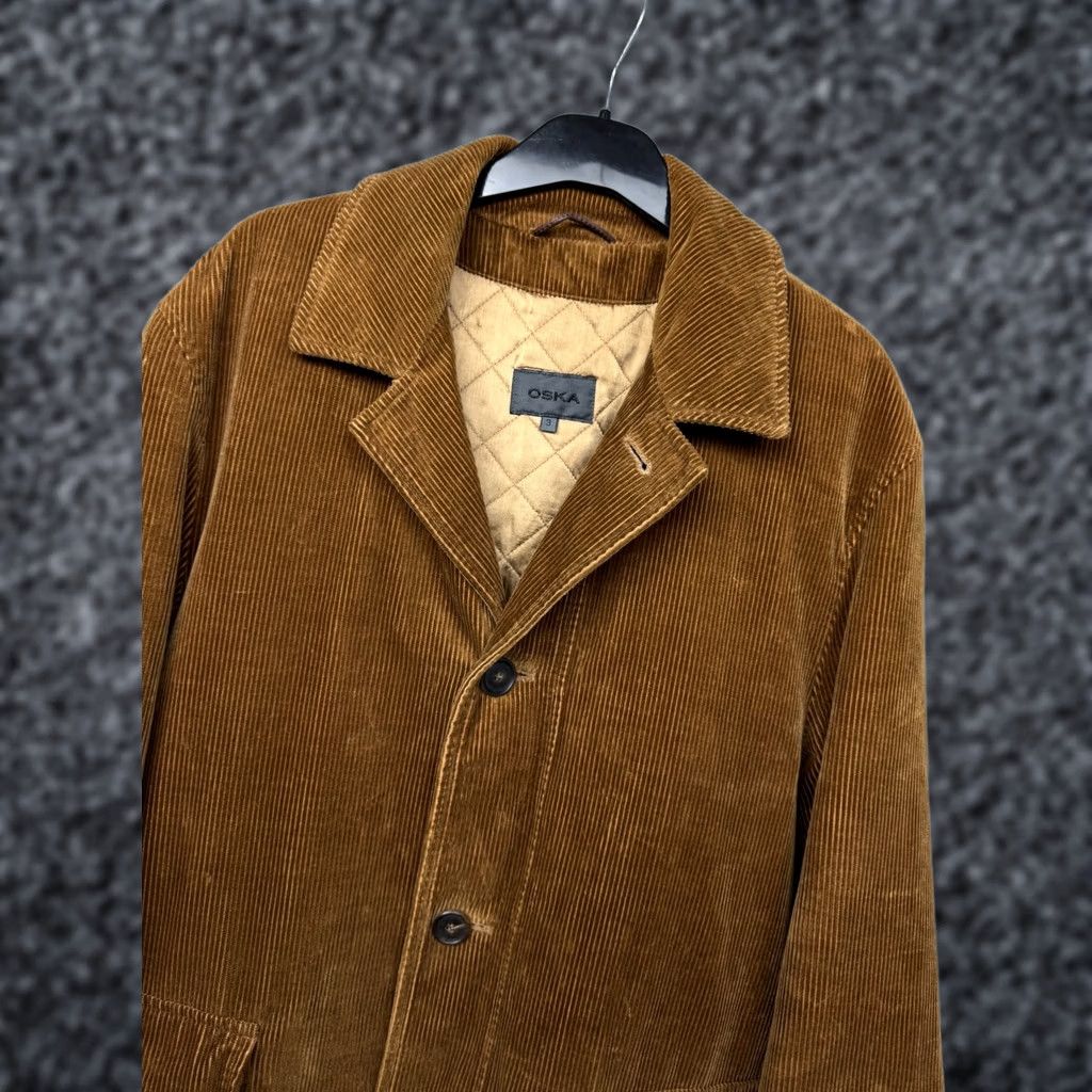 Vintage VINTAGE Oska Blazer Coat Jacket Shirt Mens Corduroy XL Brown Size 46R - 1 Thumbnail