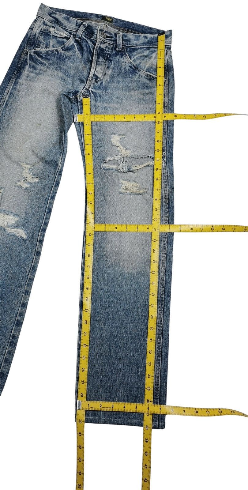 Kapital Ripped Distressed DMG Jeans Size US 28 / EU 44 - 11 Thumbnail