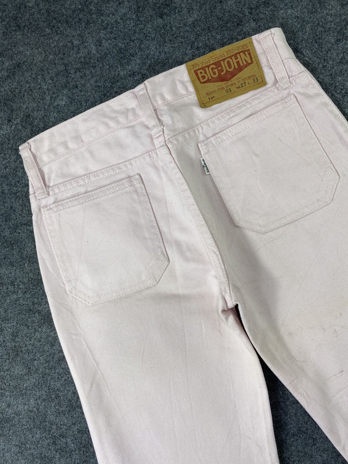 Big John × If Six Was Nine × Japanese Brand BIG JOHN FLARED SOFT PINK JEANS - 1105 Size 26" / US 2 / IT 38 - 6 Thumbnail