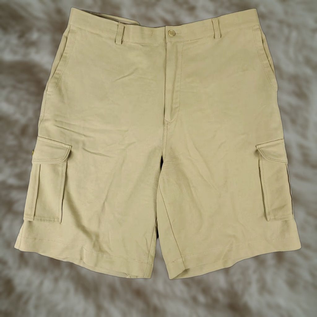 Tommy Bahama VINTAGE Tommy Bahama Cargo Shorts Men's 36 Beige Silk Casual Outdoor Hiking Camping Size US 36 / EU 52 - 1 Thumbnail