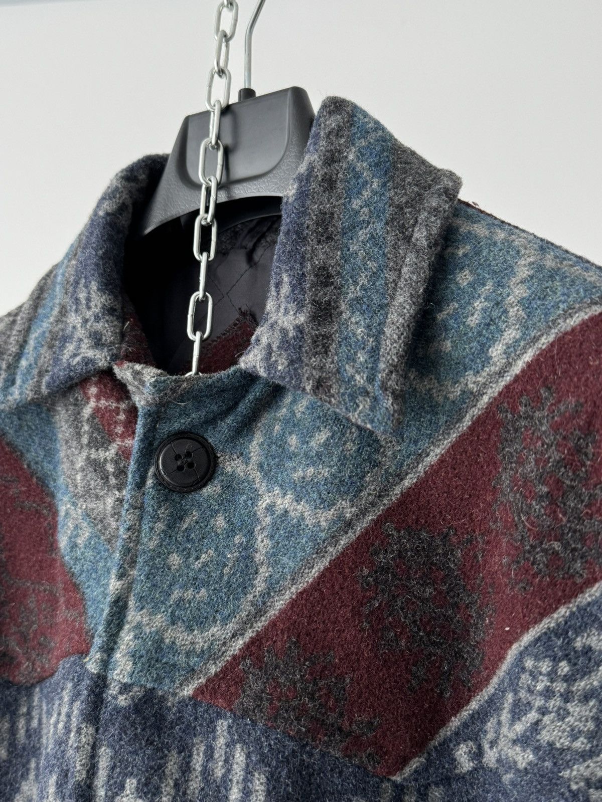 Woolrich Woolen Mills Vintage 80s Woolrich Aztec Southwestern Wool Jacket Size US L / EU 52-54 / 3 - 3 Thumbnail