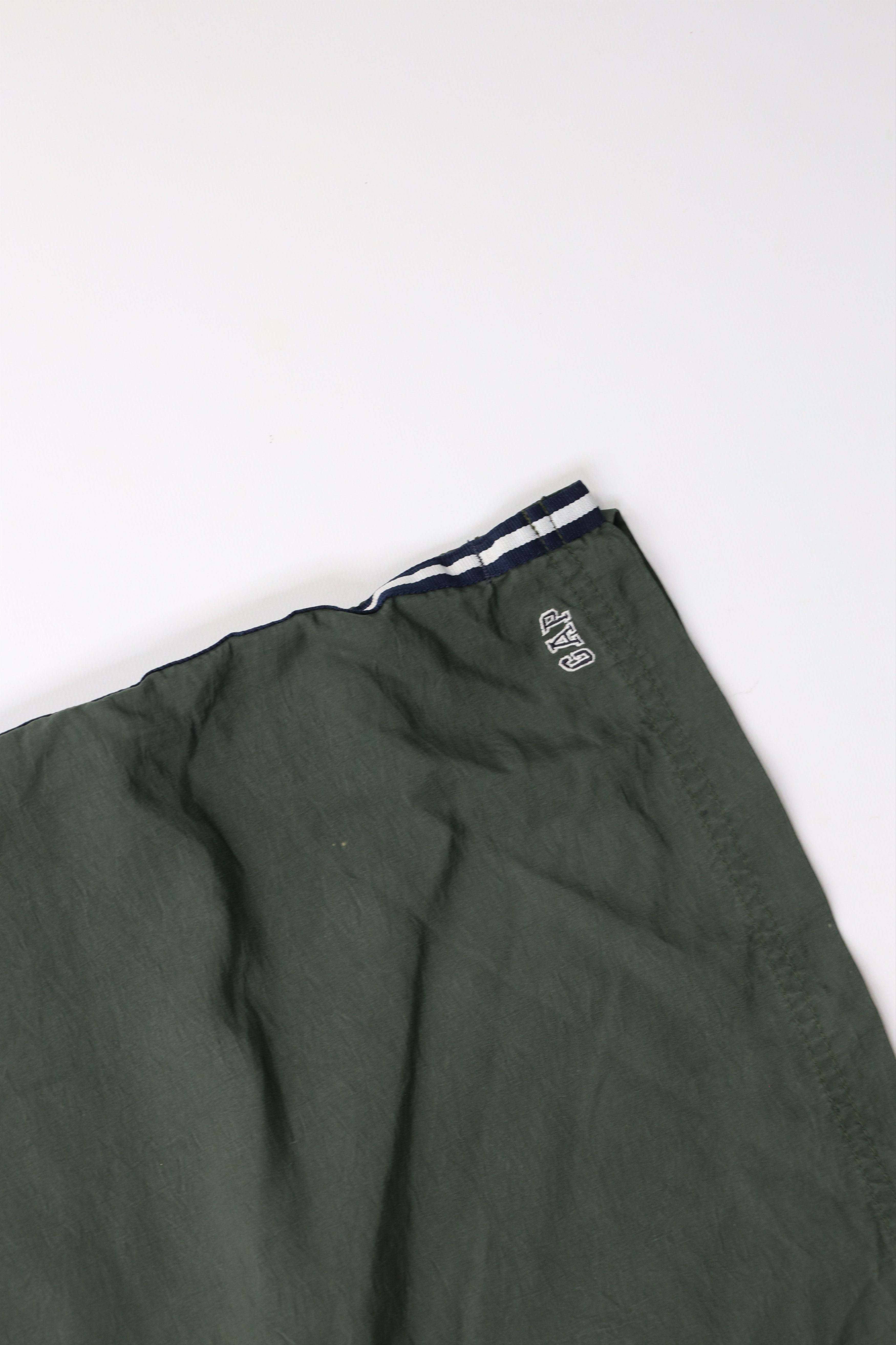 Gap × Vintage Vintage 90s Gap Spell Out Block Letter Lined Shorts Green Size US 34 / EU 50 - 6 Thumbnail