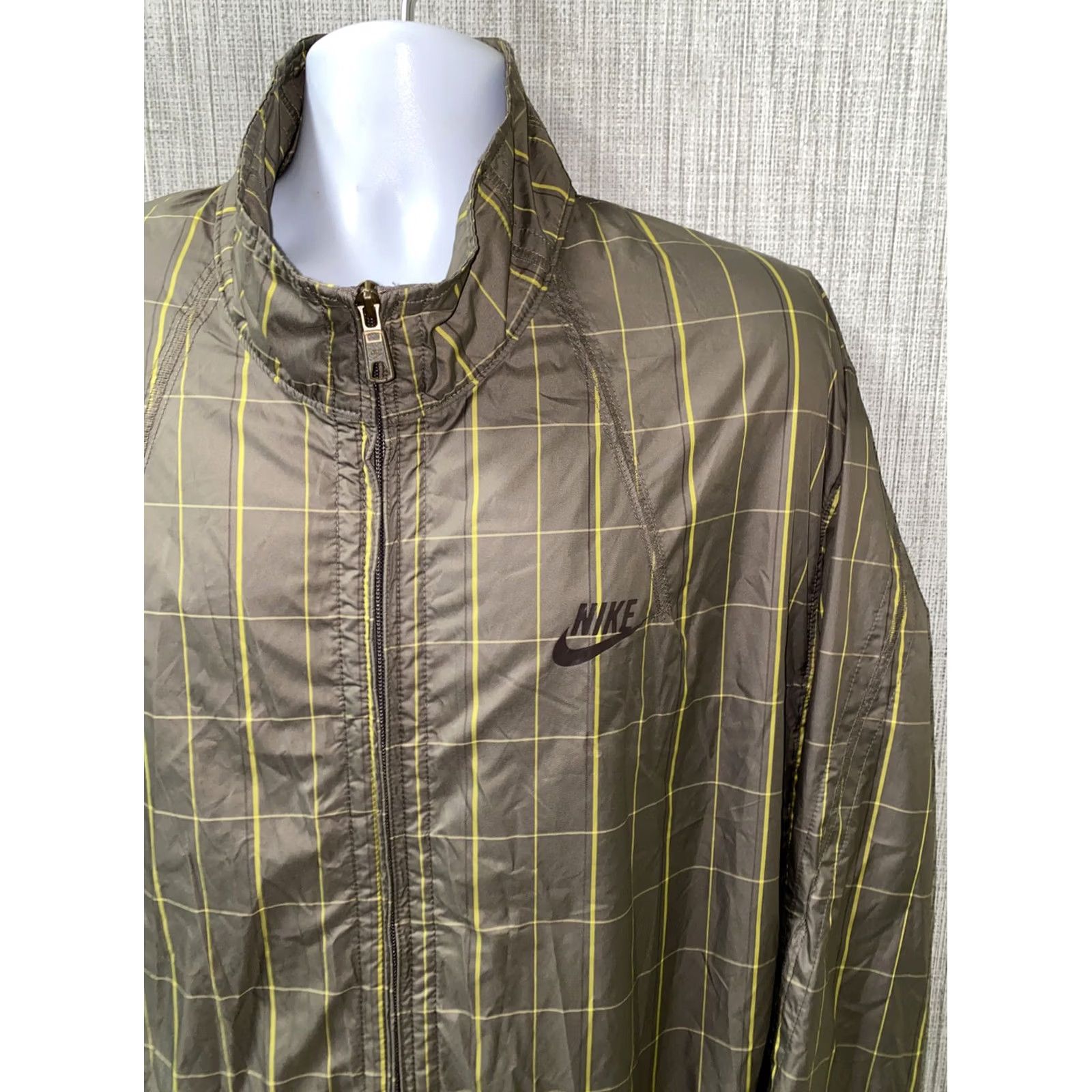Nike Nike Jacket XL Gray Full Zip Mens 27 In Armpit Size US XL / EU 56 / 4 - 2 Thumbnail