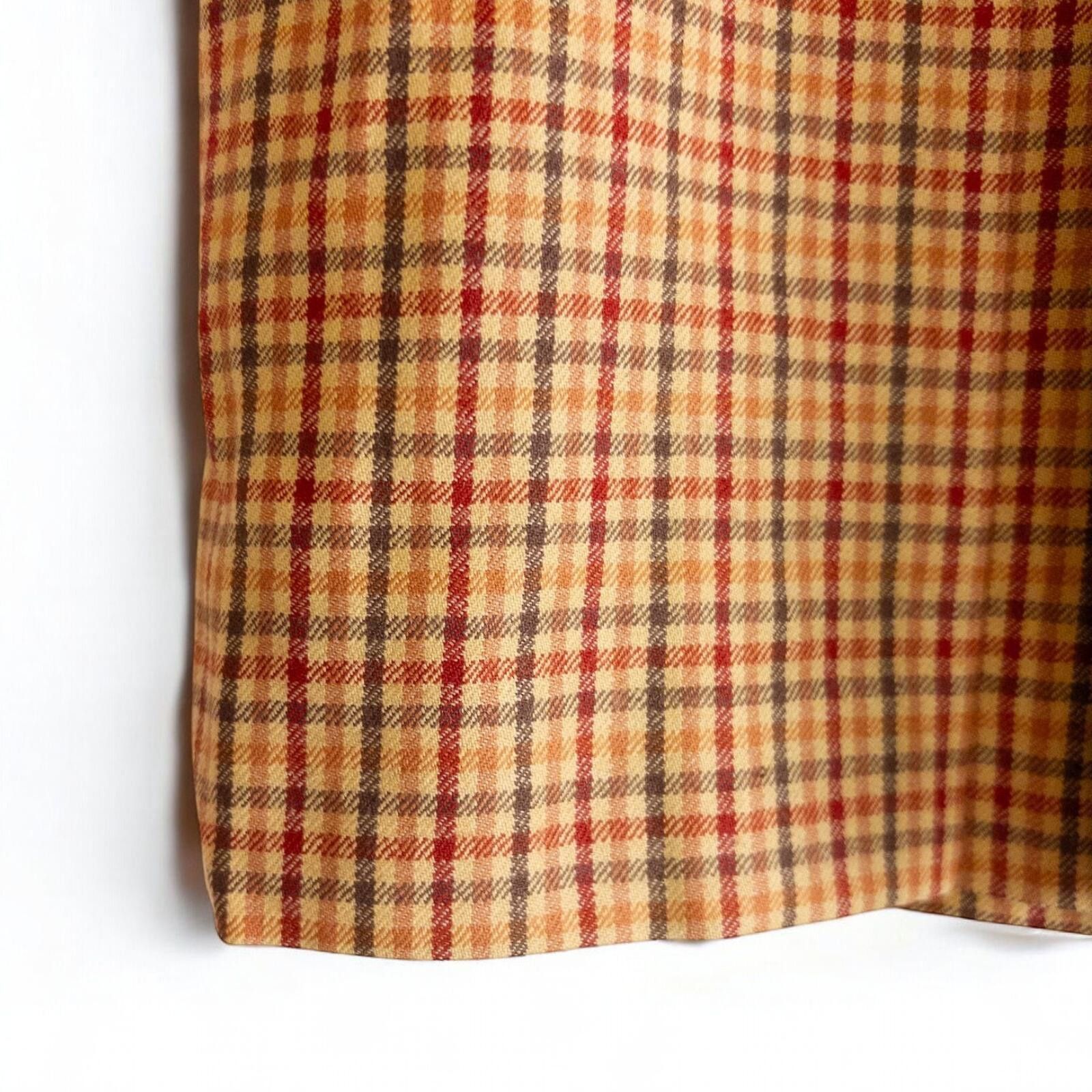 Other Laura Ashley Orange Red Plaid Skirt Womens Small / Medium Size 32" / US 10 / IT 46 - 4 Thumbnail