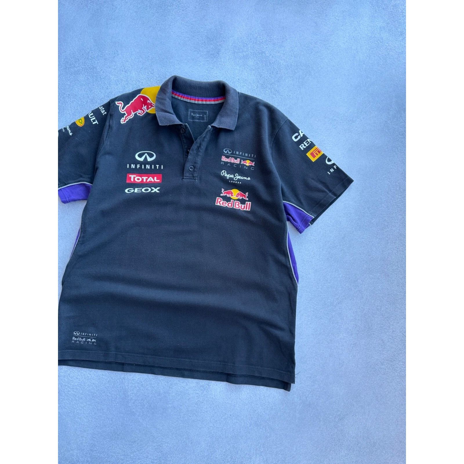 Pepe Jeans VTG Red Bull Pepe Jeans Formula Uno Racing Faded T-shirt Size US XXL / EU 58 / 5 - 7 Thumbnail