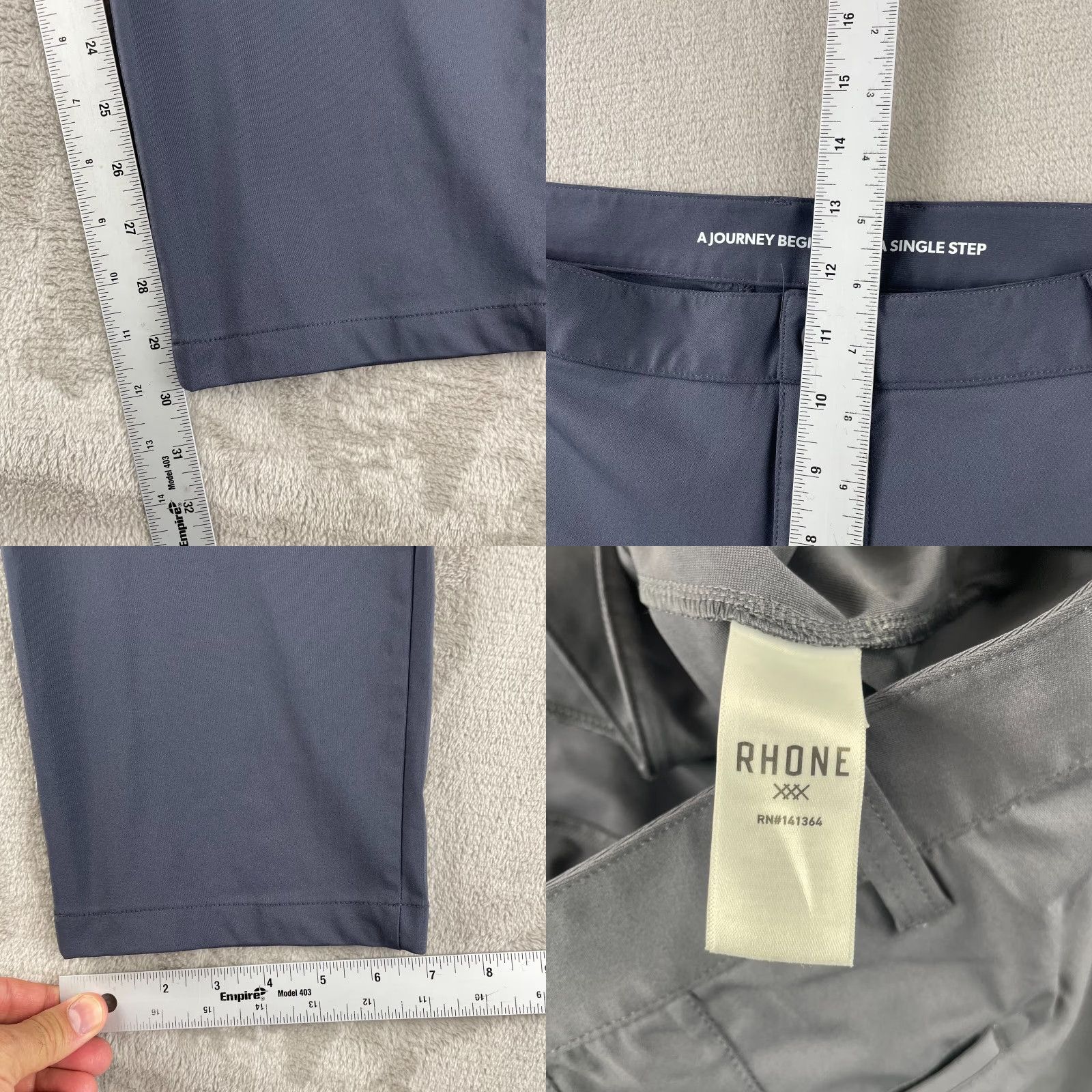Rhone Rhone Commuter Pants Men 40x30 Iron Grey Performance Classic Fit Golf NWOT Size US 40 / EU 56 - 8 Thumbnail