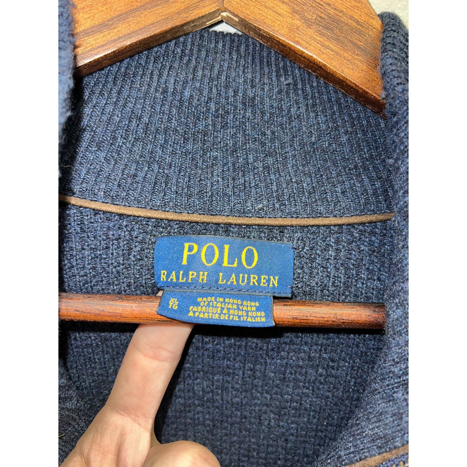 Polo Ralph Lauren Polo Ralph Lauren 1/4 Zip Sweater PRL Hong Kong Blue XL Size US XL / EU 56 / 4 - 6 Thumbnail