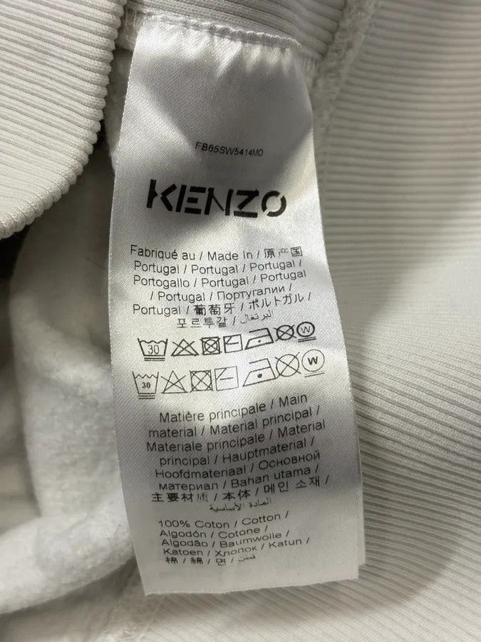 Kenzo FW2013 Kenzo Cream Cotton Polar Bear Hoodie Size US M / EU 48-50 / 2 - 9 Thumbnail