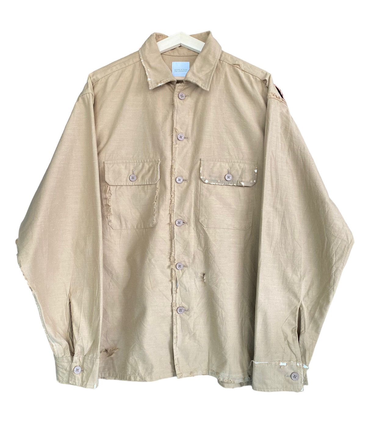 Mackintosh Mackintosh Philosophy Distressed Design Button Shirt Size US M / EU 48-50 / 2 - 1 Thumbnail