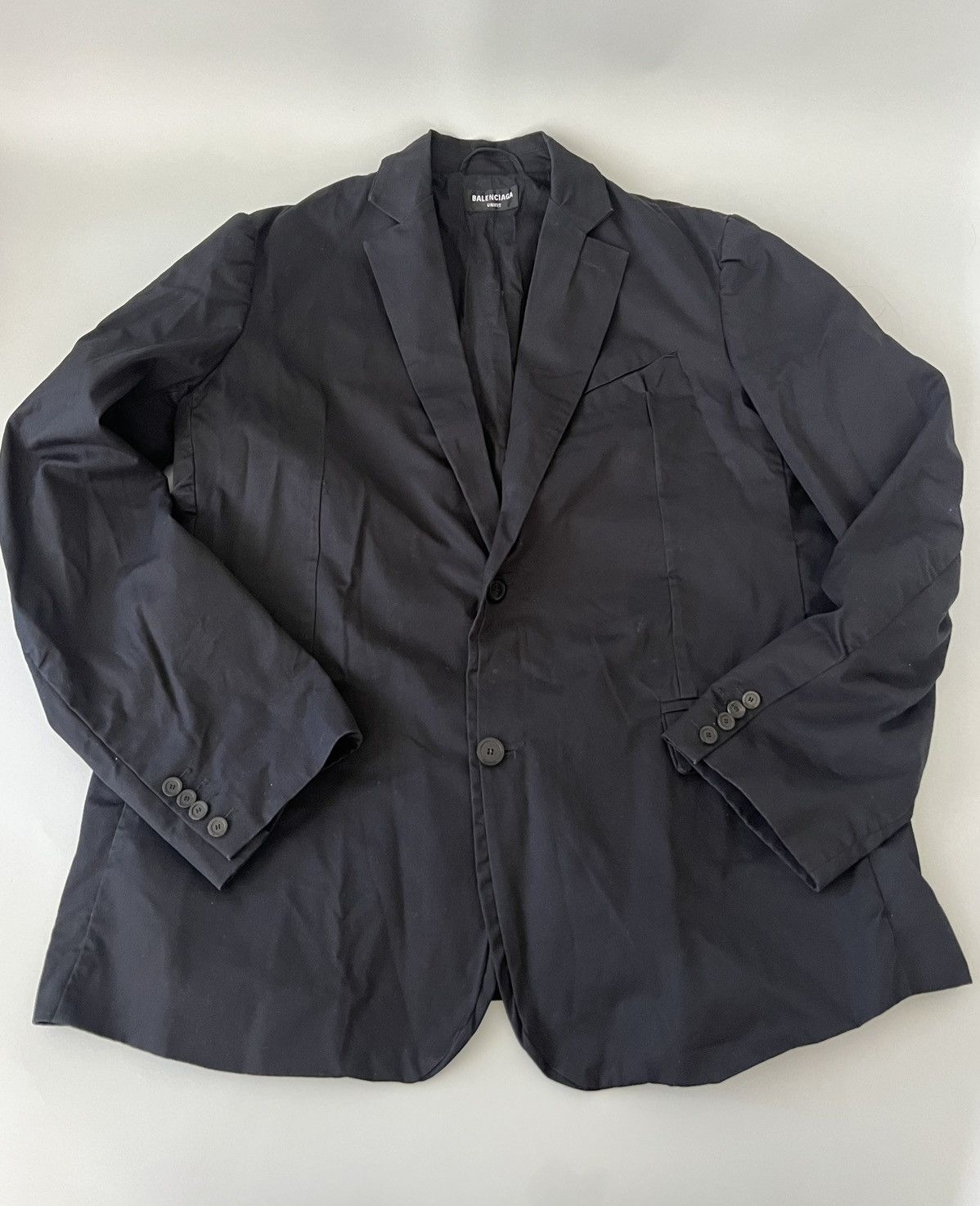 Balenciaga Balenciaga Afterworld Black Oversized Tailored Blazer Size US M / EU 48-50 / 2 - 3 Thumbnail