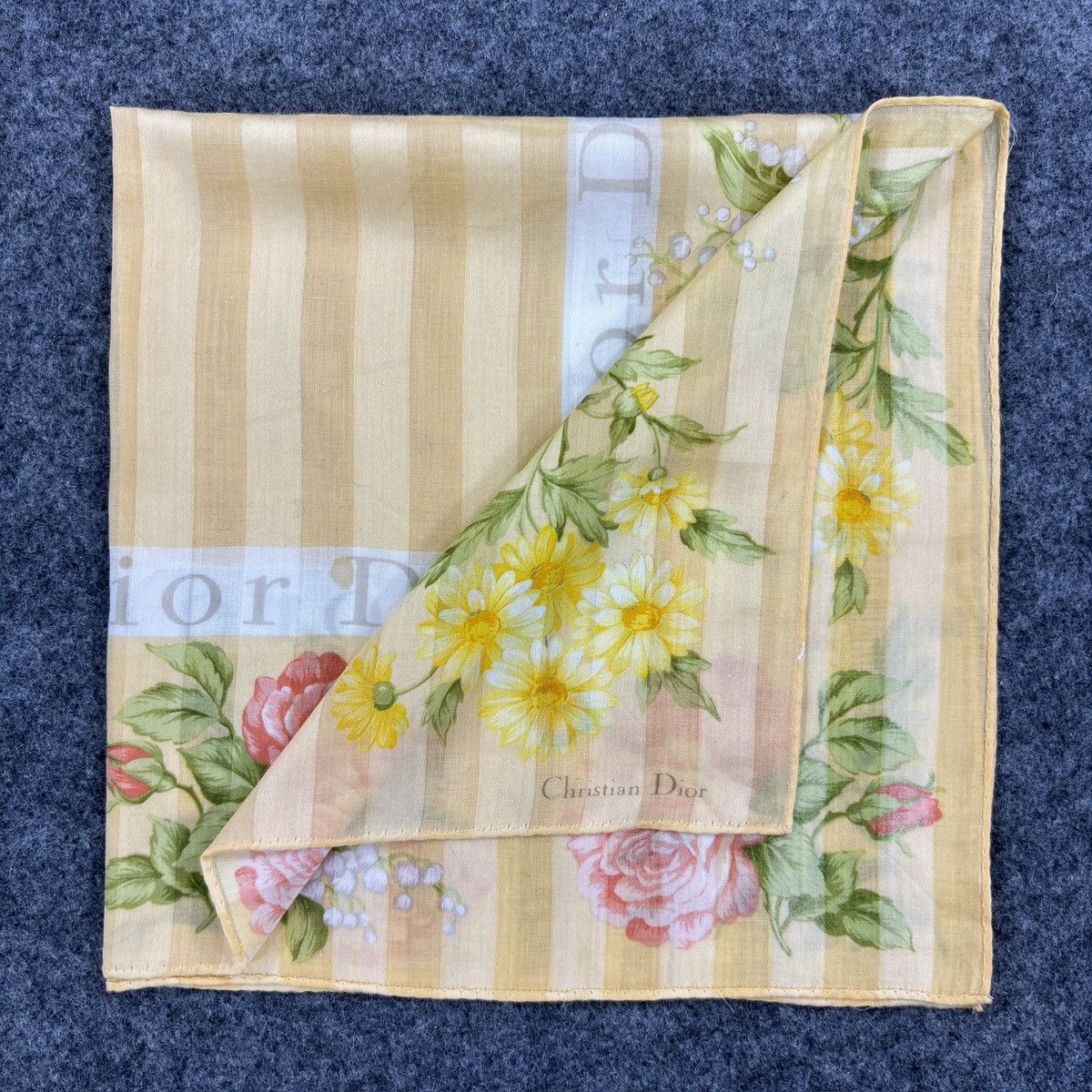 Christian Dior Monsieur × Vintage Handkerchief # E049 # Bandana # Neckerchief Size ONE SIZE - 1 Thumbnail