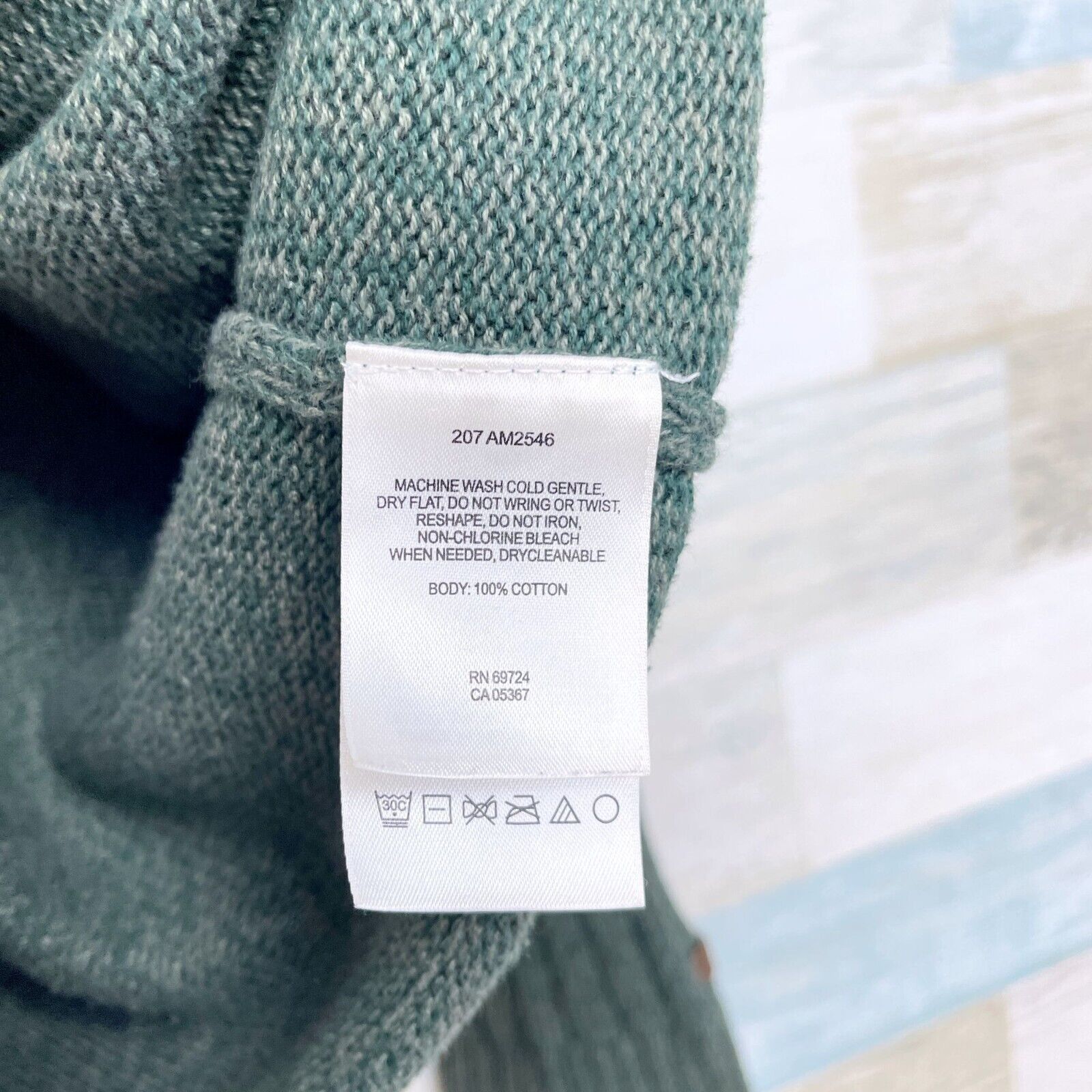 Columbia Columbia Chunky Ribbed 1/4 Zip Raglan Sweater Green L Size US L / EU 52-54 / 3 - 7 Thumbnail
