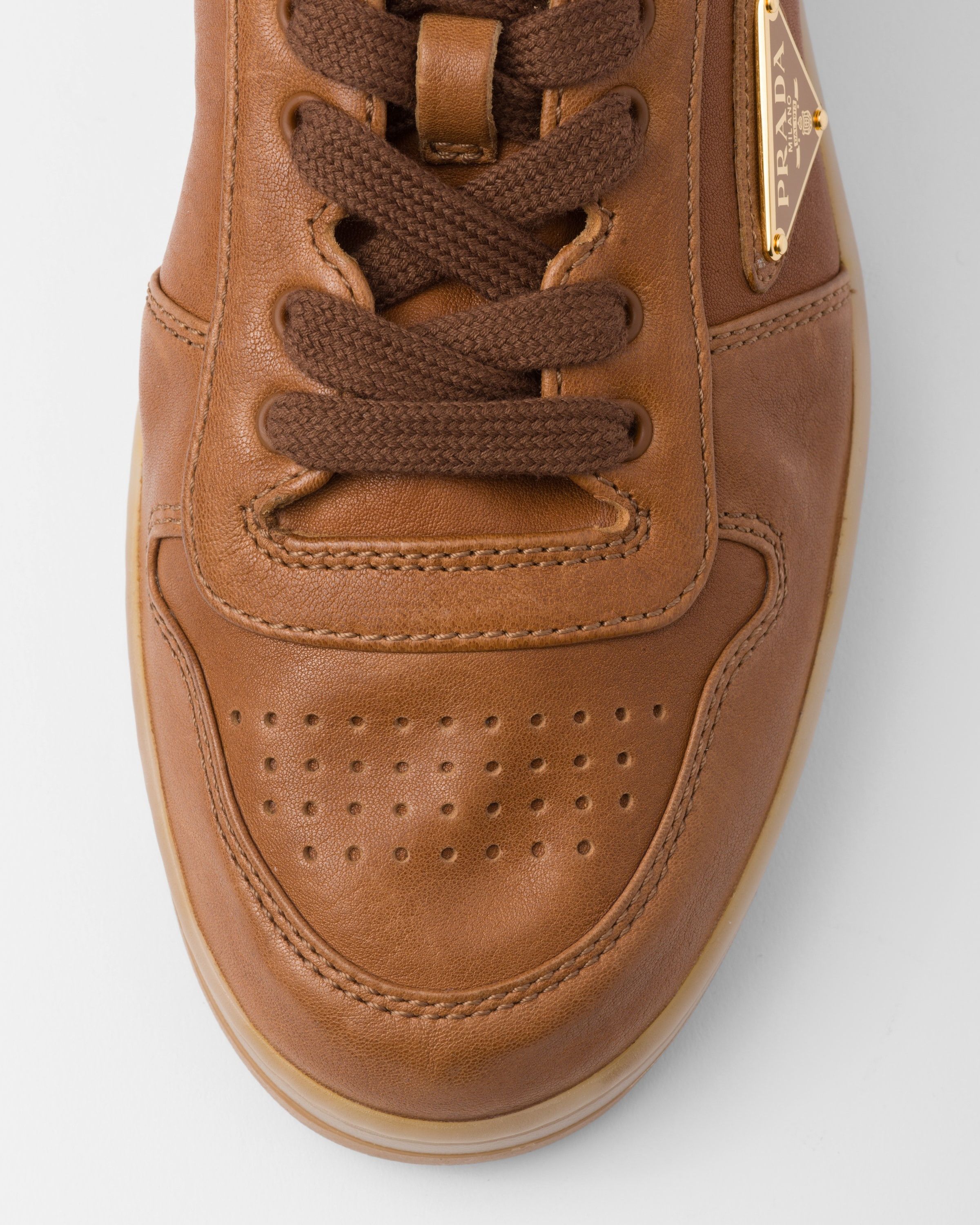 Prada o1mt1gz0325 Downtown Nappa Sneakers in Brown Size US 8 / EU 41 - 6 Thumbnail