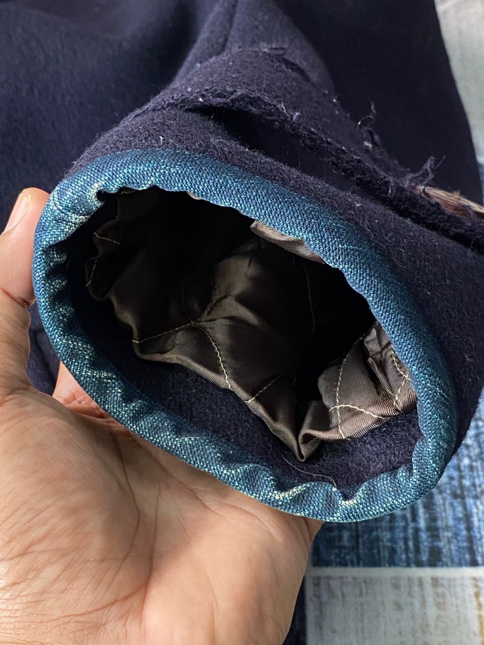 Indigo × Japanese Brand Pallas Palace Japan Like Kapital Melton Wool Denim Jacket Size US S / EU 44-46 / 1 - 13 Thumbnail