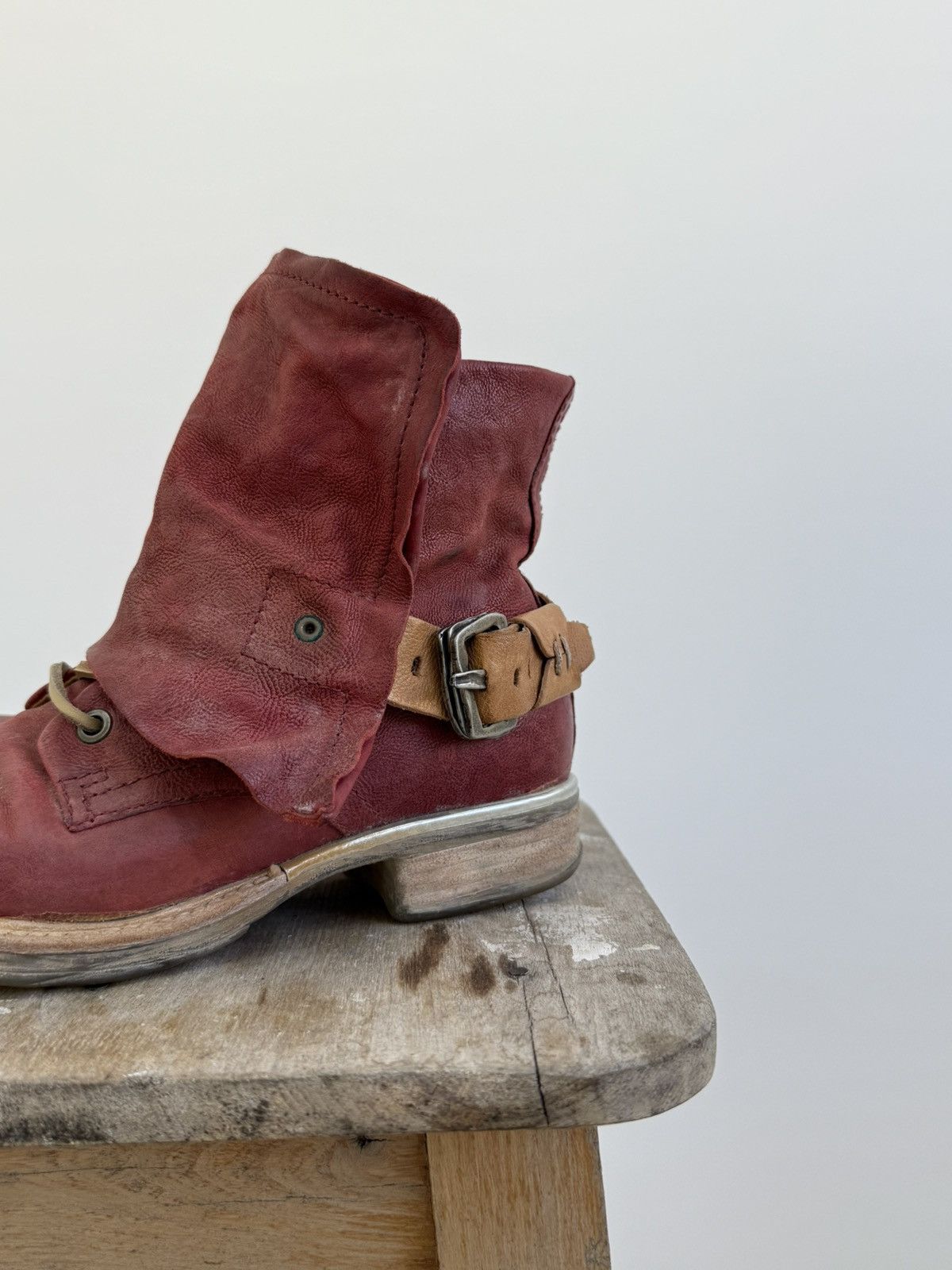 A.S.98 A.S. 98 If Six Was Nine Style Leather Boots Avant Garde Size US 7 / IT 37 - 2 Thumbnail