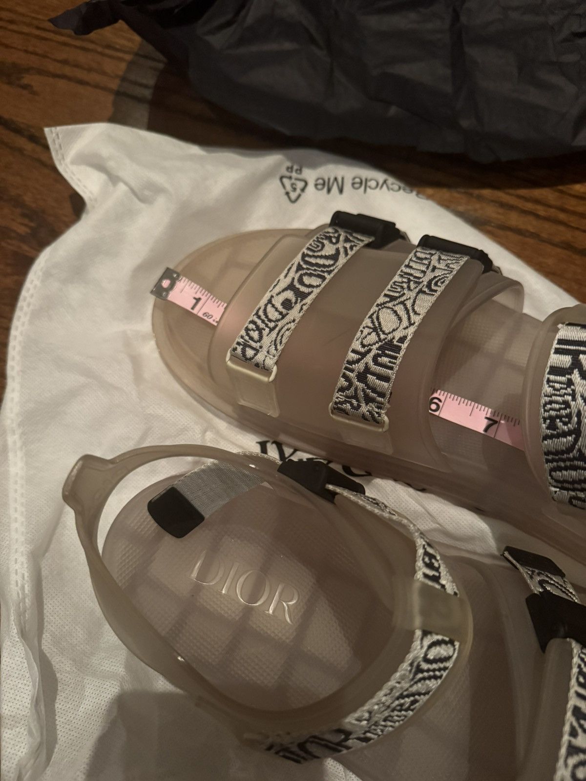 Dior Dior Runway Sample X Stussy Translucent Sandal Size US 11 / EU 44 - 3 Thumbnail