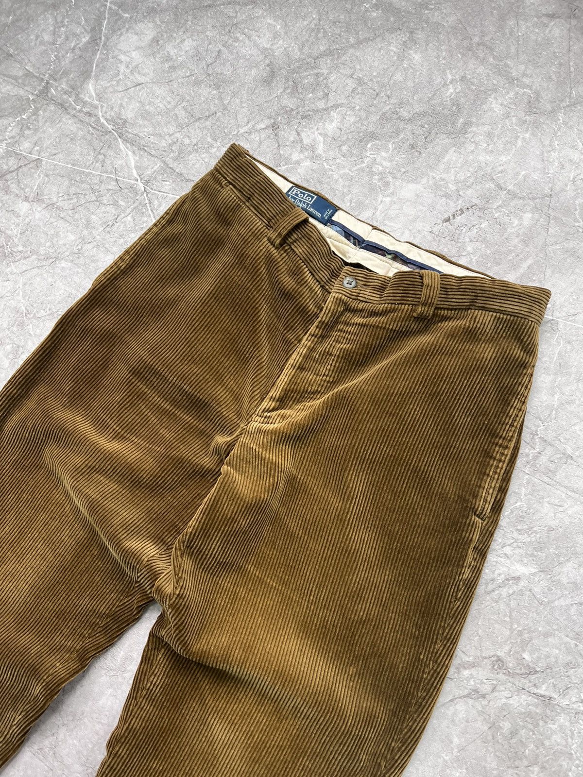 Polo Ralph Lauren × Vintage Vintage Velvet Corduroy Polo Ralph Lauren Baggy Pants Size US 34 / EU 50 - 4 Thumbnail