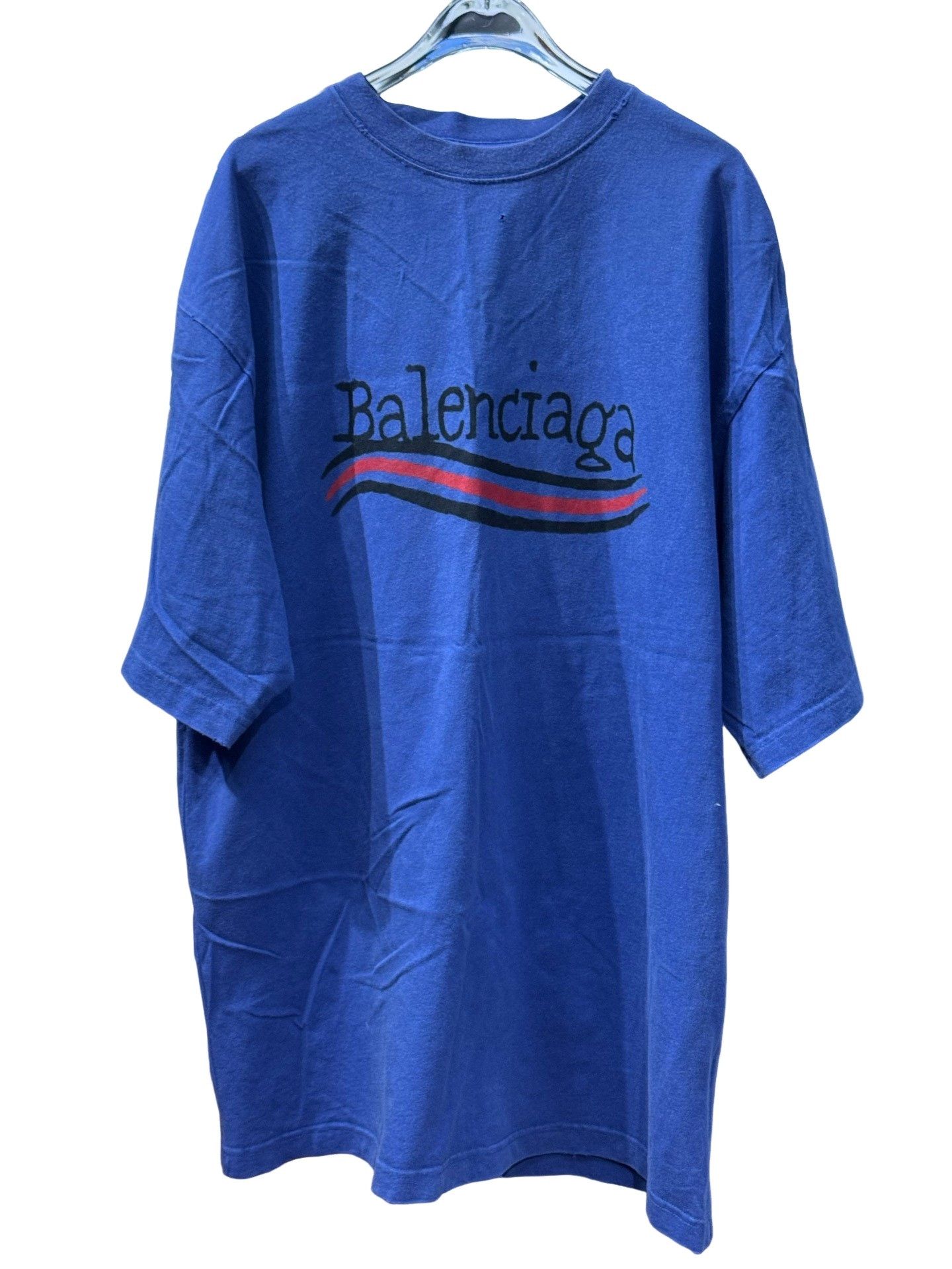 Balenciaga Balenciaga Wave Logo T-Shirt Size L Size US L / EU 52-54 / 3 - 1 Thumbnail