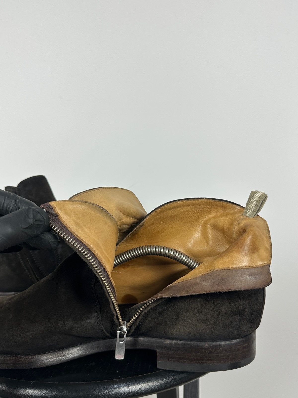 Officine Creative Officine Creative Brown Suede Biker Buckle Strap Boots Size US 10 / EU 43 - 23 Thumbnail