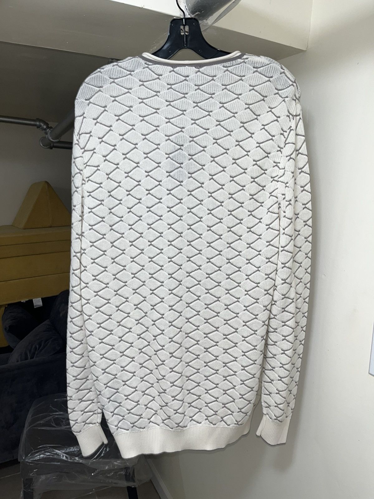 Giorgio Armani Giorgio Armani Cotton And Cashmere Zig-Zag Sweater Sz 54 Size US L / EU 52-54 / 3 - 5 Thumbnail