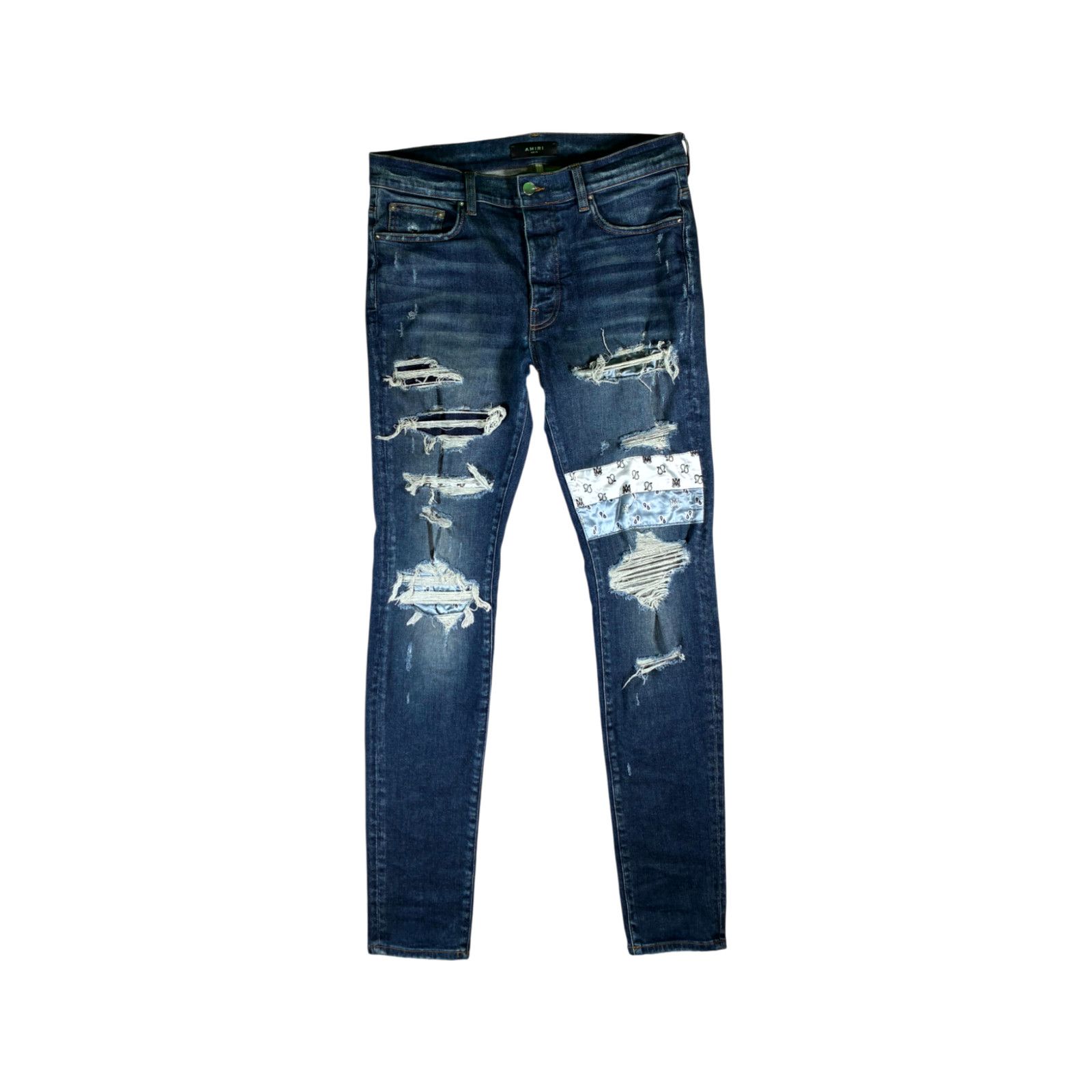 Amiri Amiri Paisley Thrasher Dark Wash Jeans Size US 34 / EU 50 - 1 Thumbnail