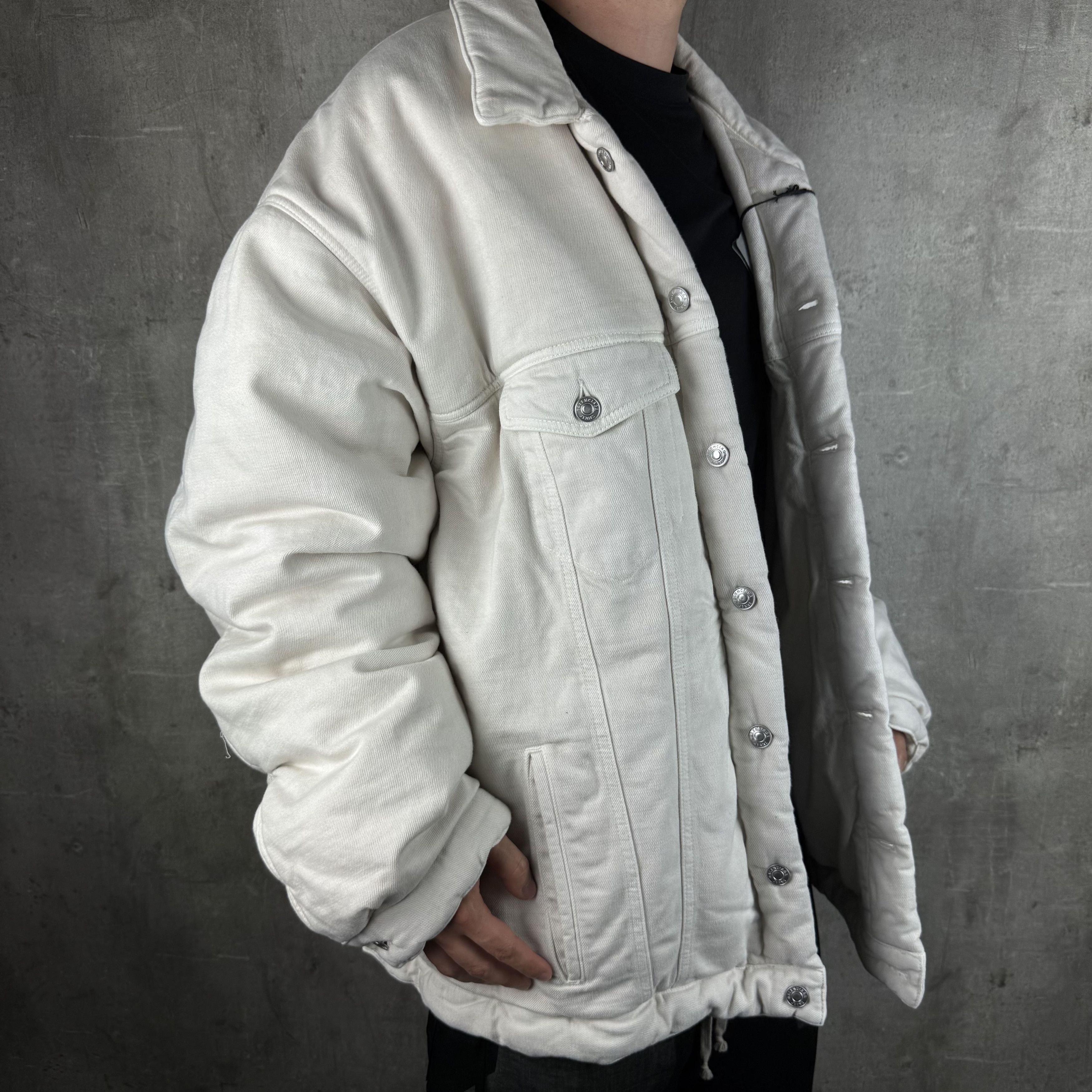 Balenciaga BALENCIAGA Padded Denim Jacket Worn By Kanye, Shai RARE Size US S / EU 44-46 / 1 - 5 Thumbnail