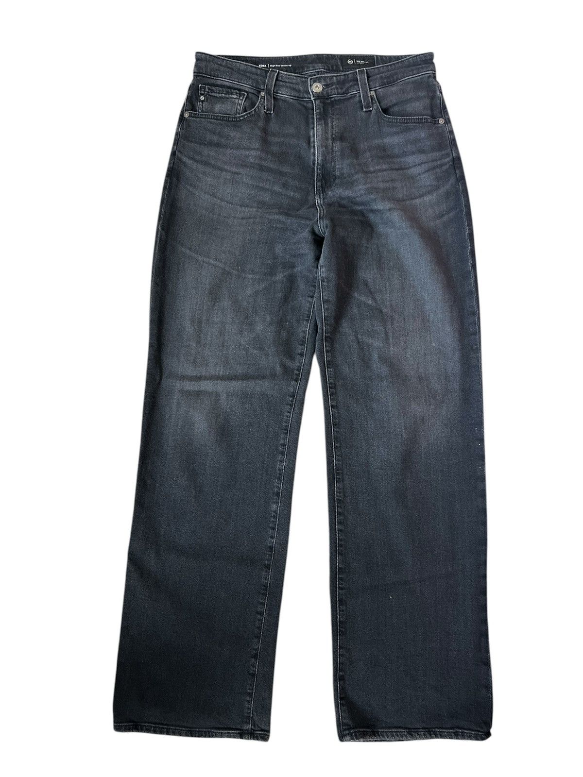 AG Jeans AG Jeans Kora High Rise Wide Leg Black Jeans | Size 28 Size 28" / US 6 / IT 42 - 1 Thumbnail