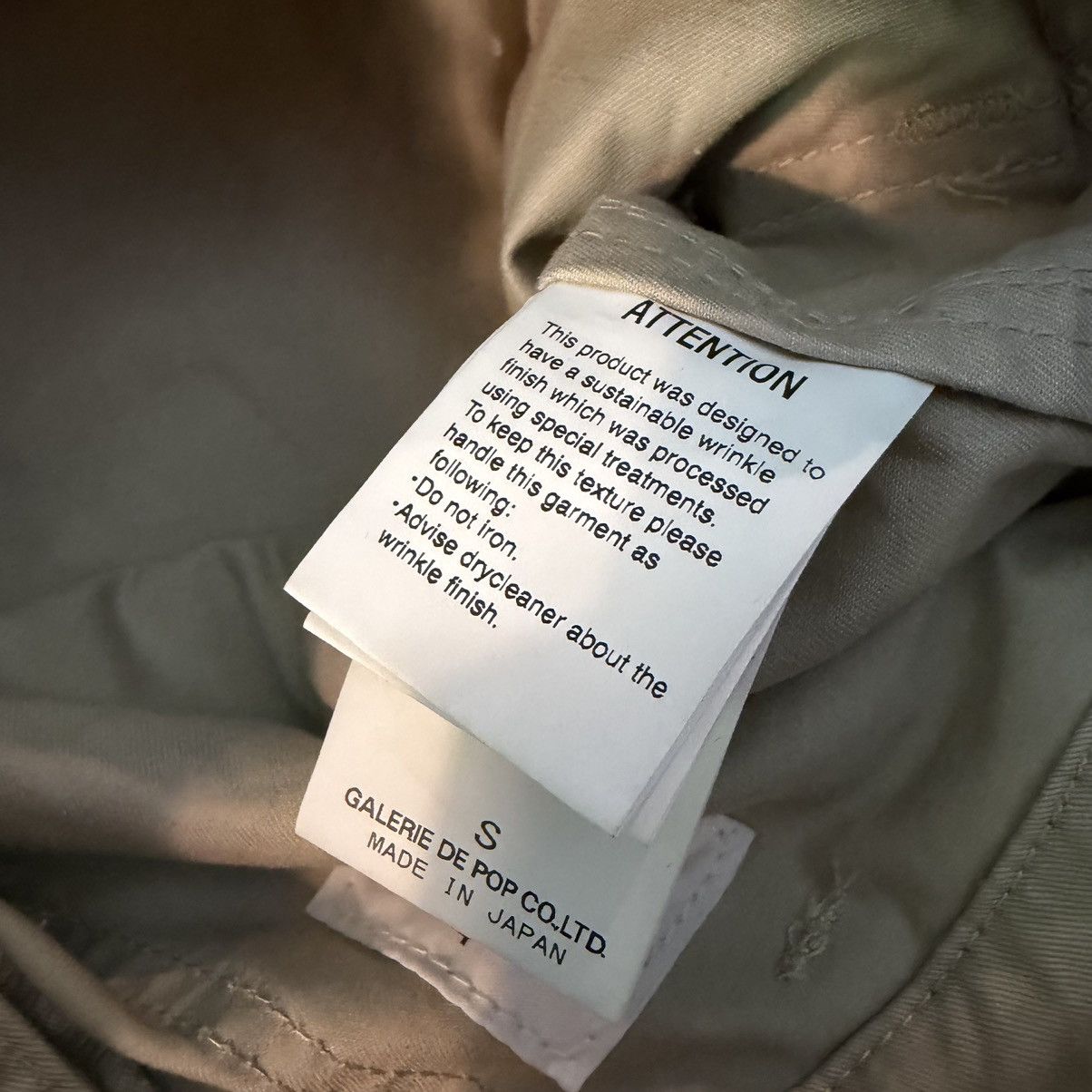 Sage De Cret Sage de cret washed beige cotton twill baker pants Size US 32 / EU 48 - 4 Thumbnail