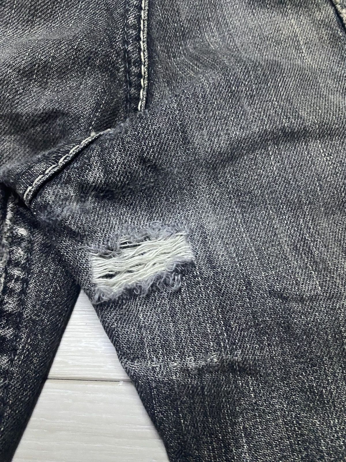 If Six Was Nine Vintage Japanese Brand On Board Patches Bootcut Flare Jeans Size US 34 / EU 50 - 13 Thumbnail