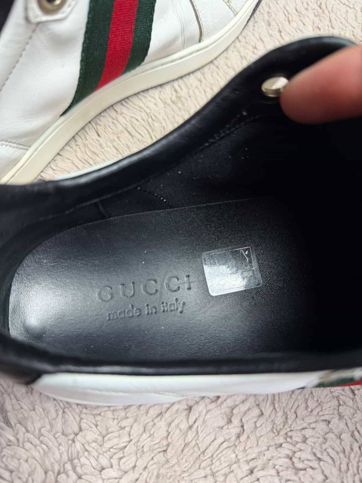 Gucci Gucci Coda White Low Top Leather Sneakers Size US 10 / EU 43 - 7 Thumbnail