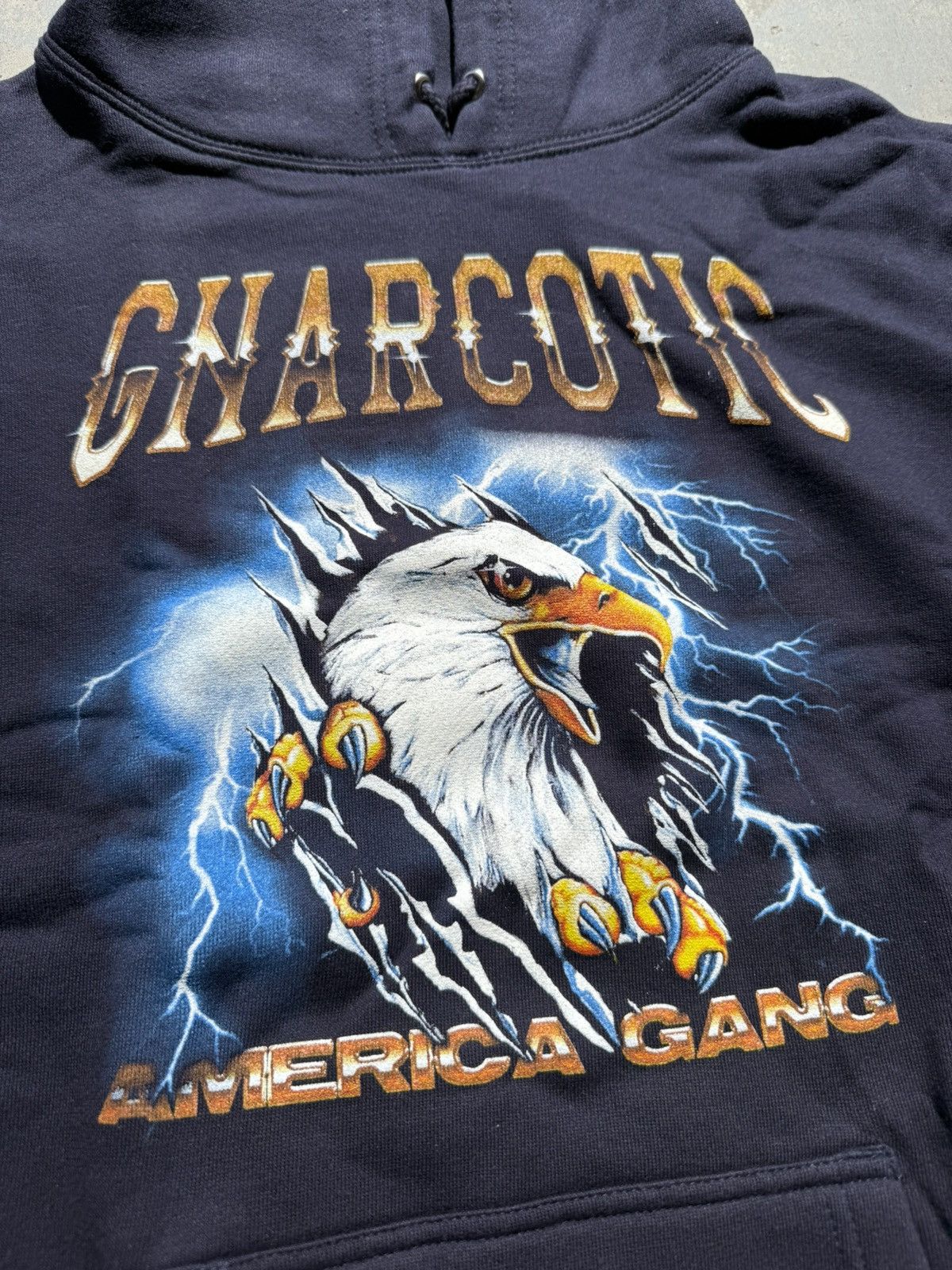 Gnarcotic Gnarcotic Lil Gnar America Gang Eagle Hoodie Navy Size US M / EU 48-50 / 2 - 4 Thumbnail