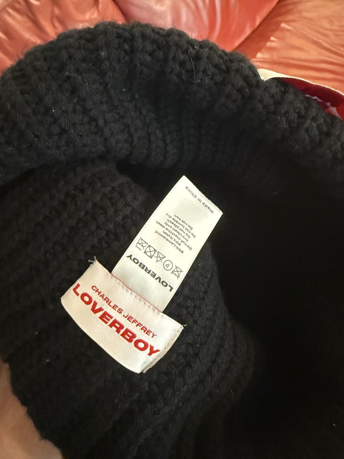Charles Jeffrey LOVERBOY Black Wool Chunky Spikes Beanie Size ONE SIZE - 3 Thumbnail