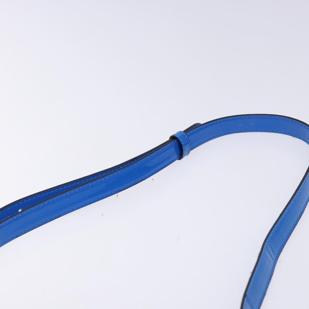 Fendi FENDI Curligraphy Shoulder Bag Patent Leather Blue Size ONE SIZE - 8 Thumbnail
