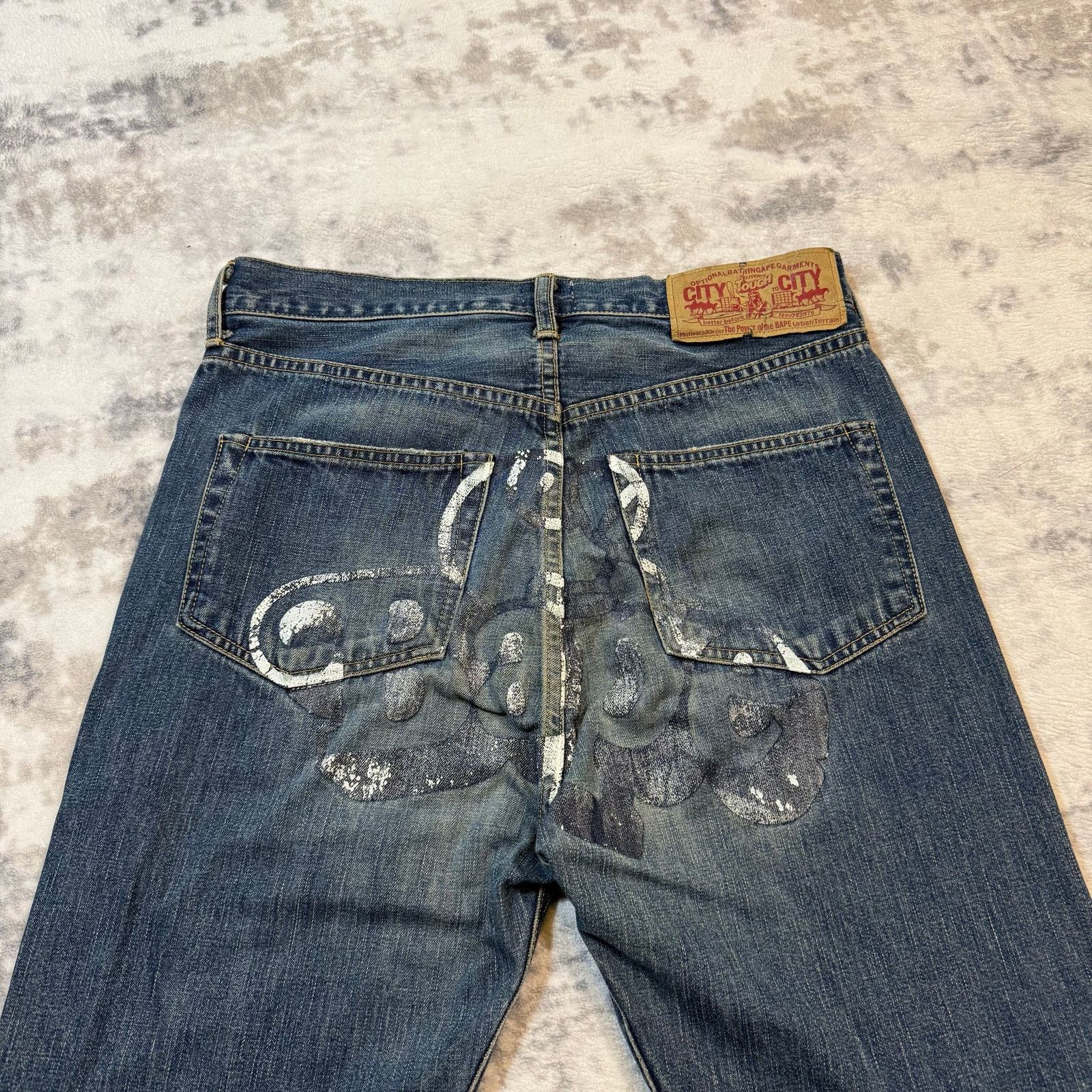 Bape × Nigo Authentic Bape 2000’s Sleeping Baby Milo Jeans 30 Size US 30 / EU 46 - 2 Thumbnail
