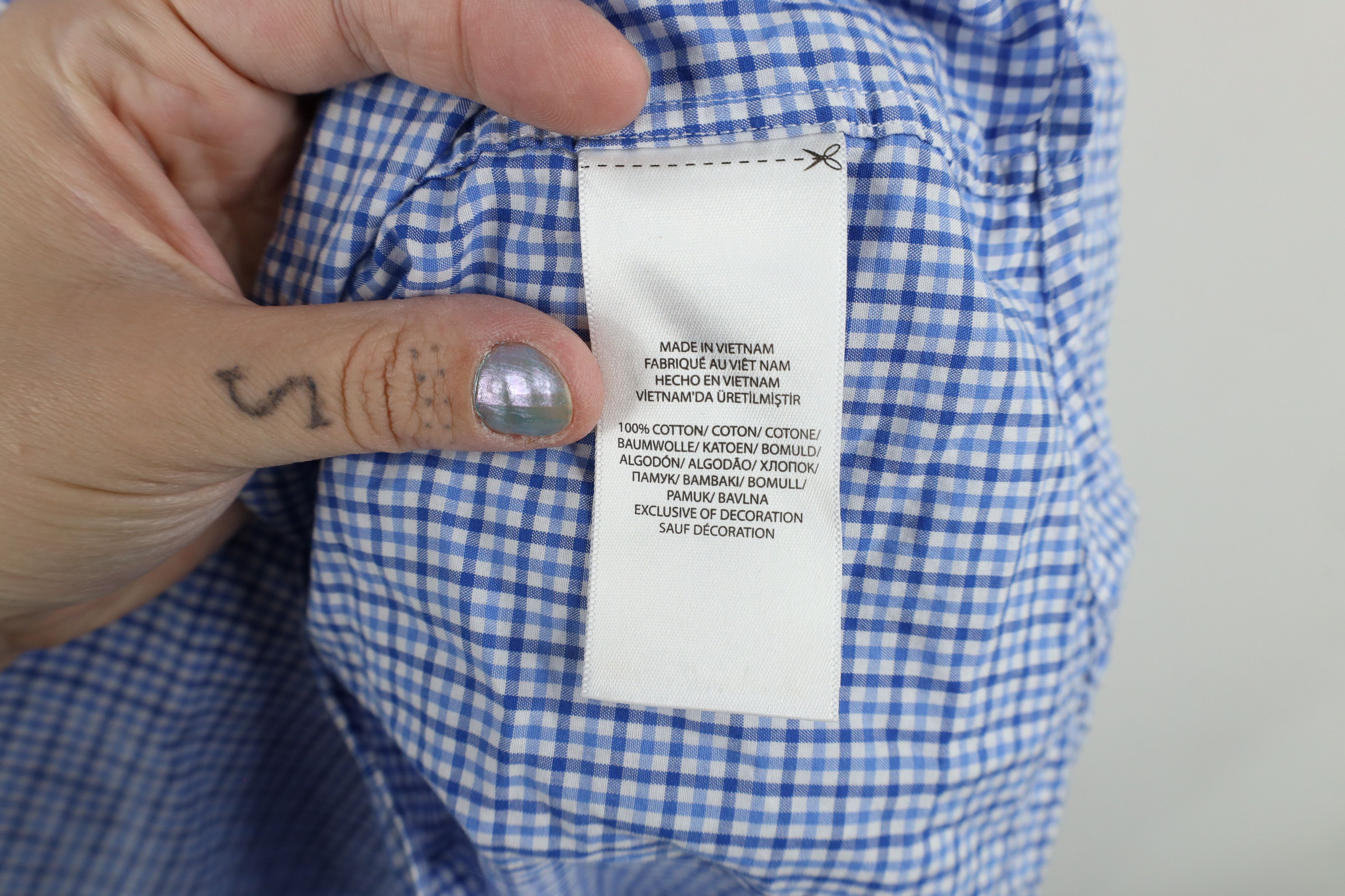 Polo Ralph Lauren Ralph Lauren Long Sleeve Button Down Shirt Blue Plaid Cotton Size US XL / EU 56 / 4 - 6 Thumbnail