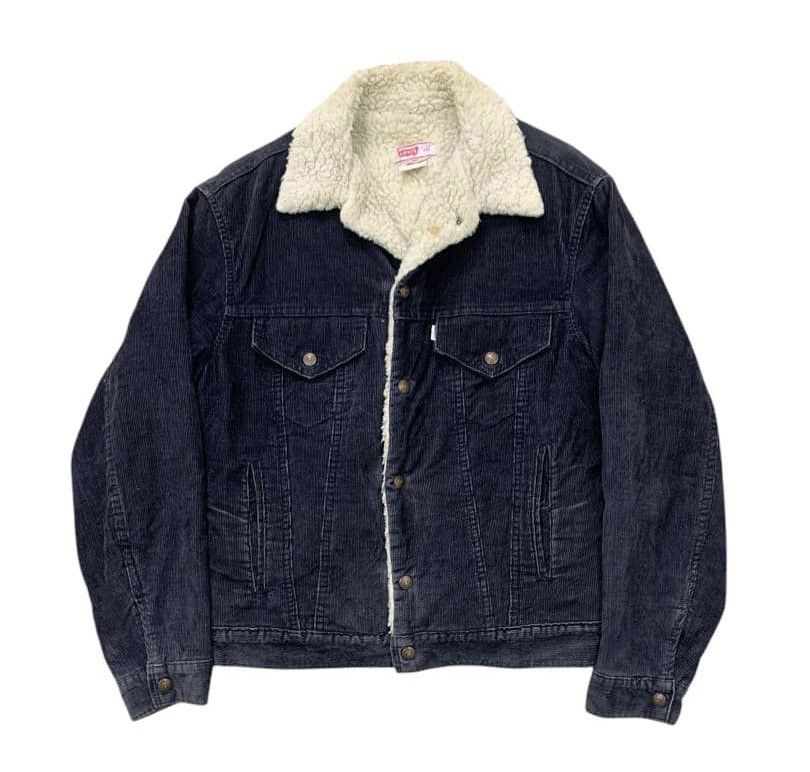 Levi's Vtg Levis Corduroi Sherpa Jacket Made in Usa Size US M / EU 48-50 / 2 - 1 Thumbnail