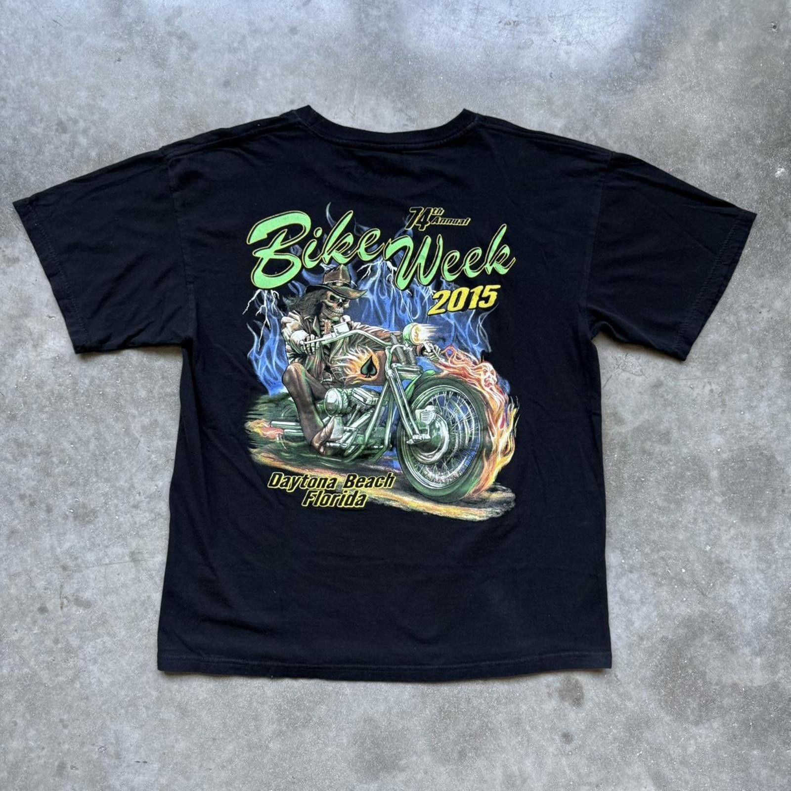 Other 74th Annual Bike Week Daytona Beach Graphic T- Shirt Size US L / EU 52-54 / 3 - 1 Thumbnail
