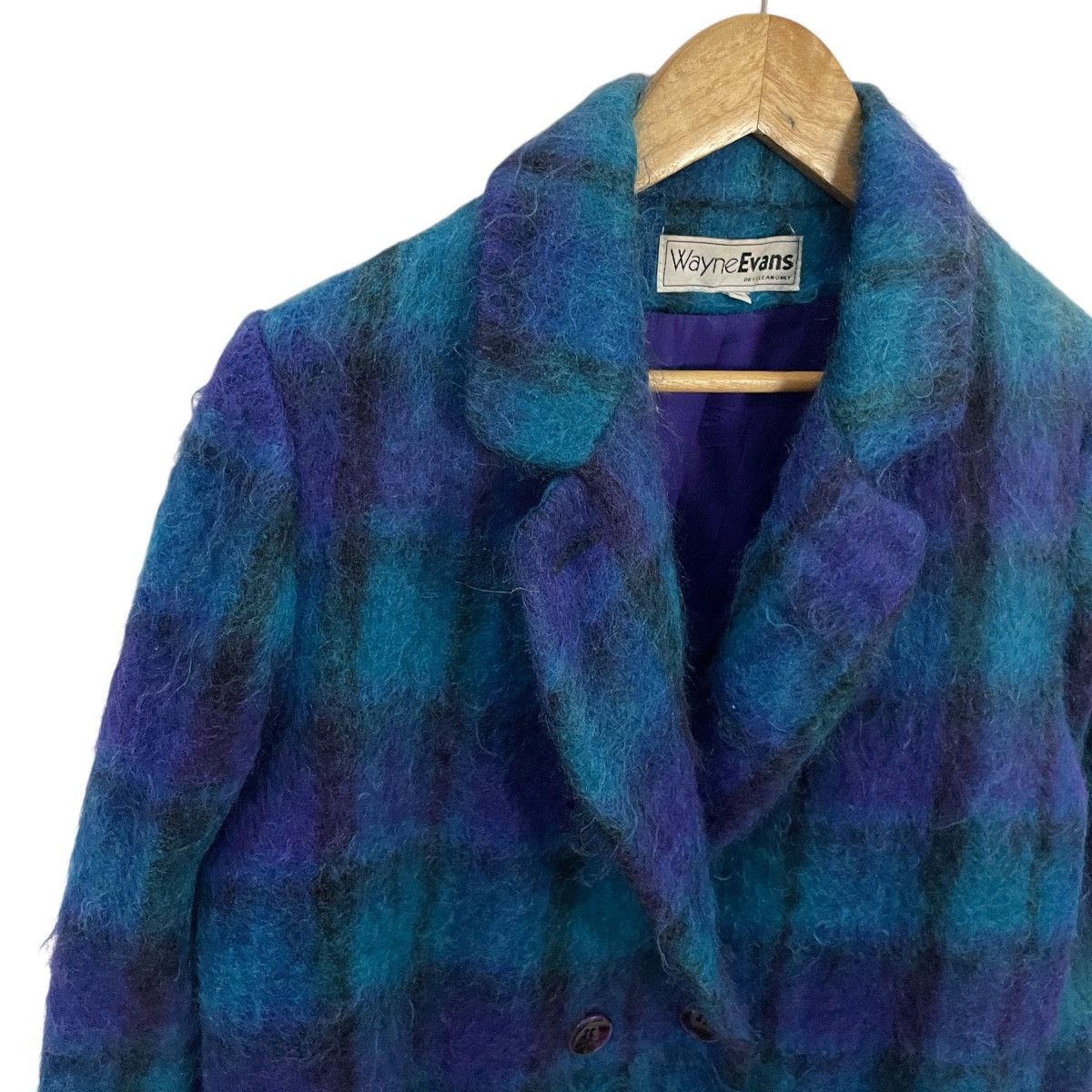 Other Vintage 90s Wayne Evans Mohair Coat Jacket Size US L / EU 52-54 / 3 - 6 Thumbnail