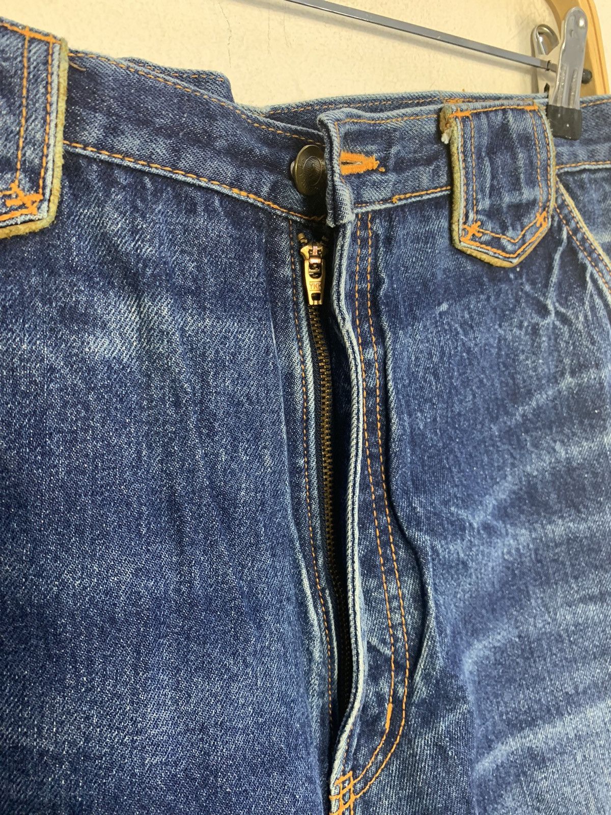 Designer 90s Santa Fe Indigo Denim Jeans Embroidery Logo Back Pocket Size US 32 / EU 48 - 6 Thumbnail