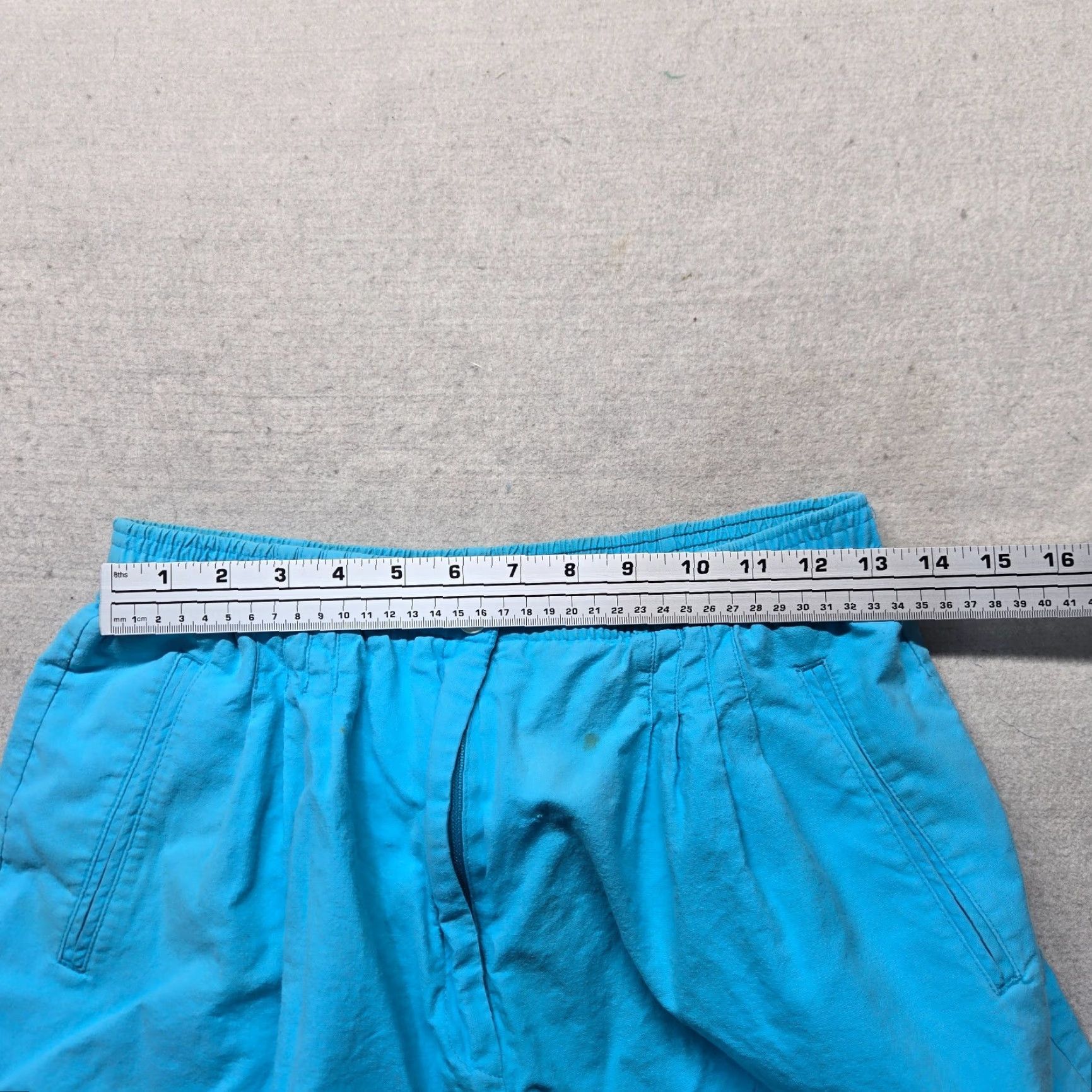 Vintage Korest Shorts Bermuda Adult Size 12 Light Blue Stretch Elastic Womens Size 34" / US 12 / IT 48 - 5 Thumbnail