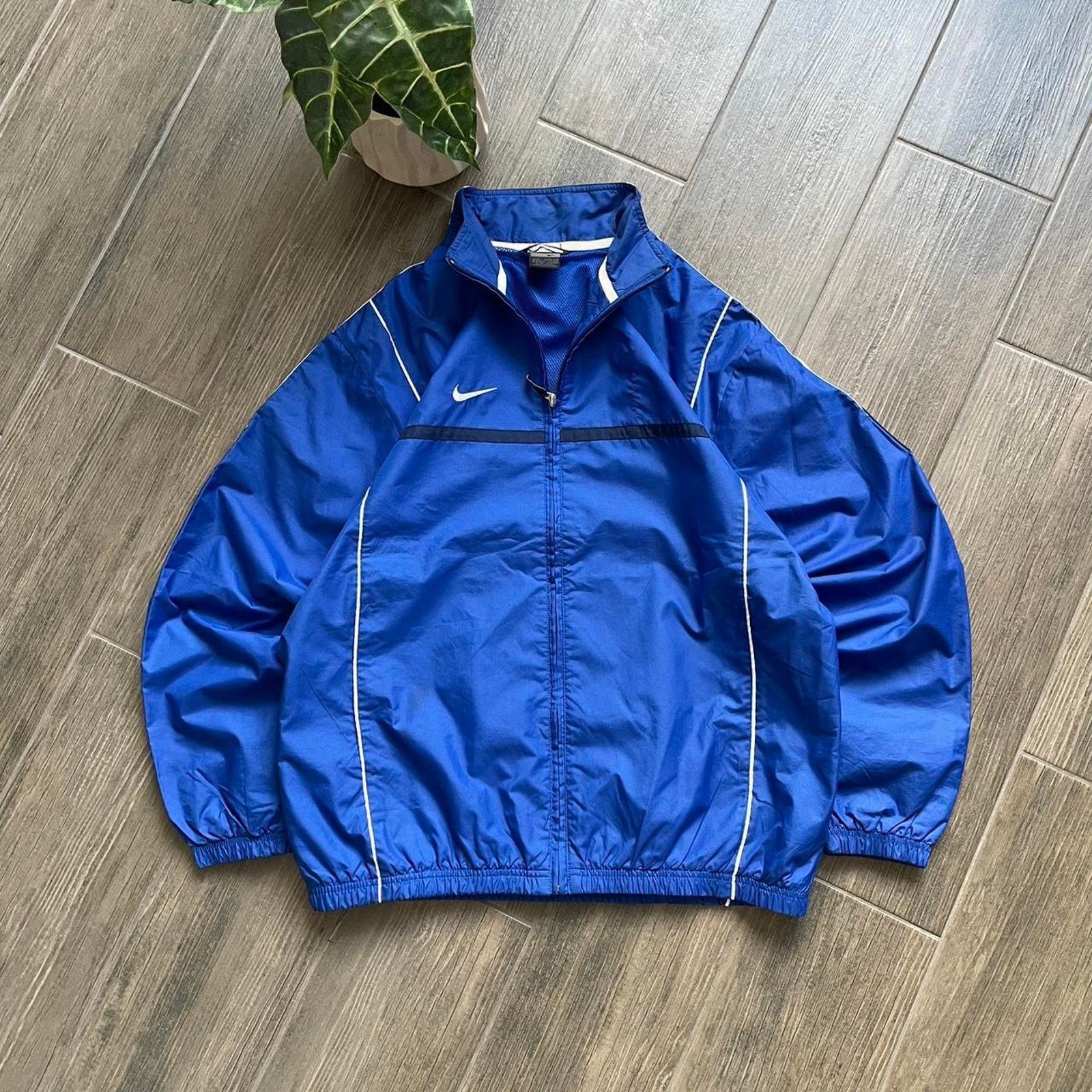 トップス Y2K 00s Nike cyber tech jacket 00s nike y2k cyber tech jersey jacket Nike Jacket L 90s 00s