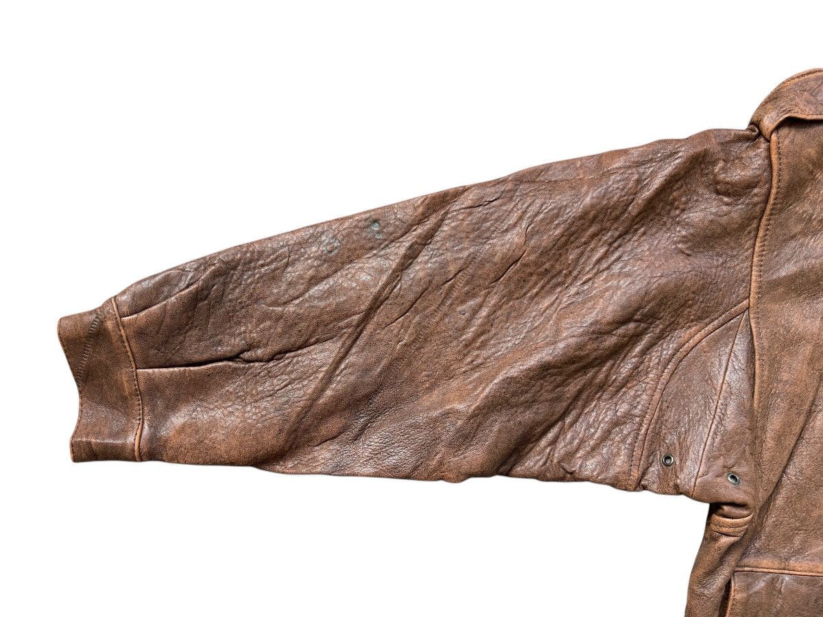 Vintage Vintage Reno France Fur Brown G1 Leather Jacket Size US L / EU 52-54 / 3 - 9 Thumbnail