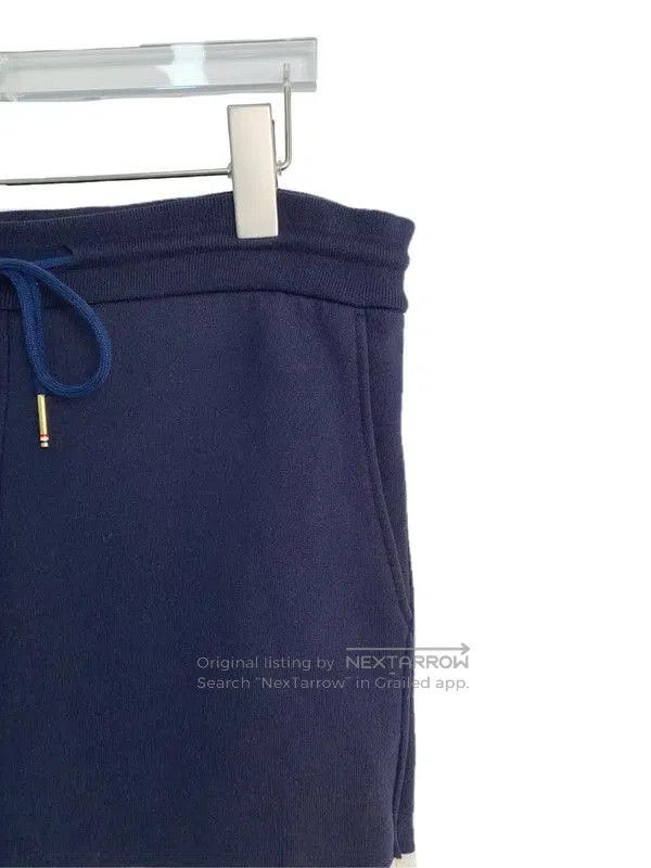 Thom Browne Thom Browne Men's Navy Cotton Casual Pants . Size US 26 / EU 42 - 4 Thumbnail